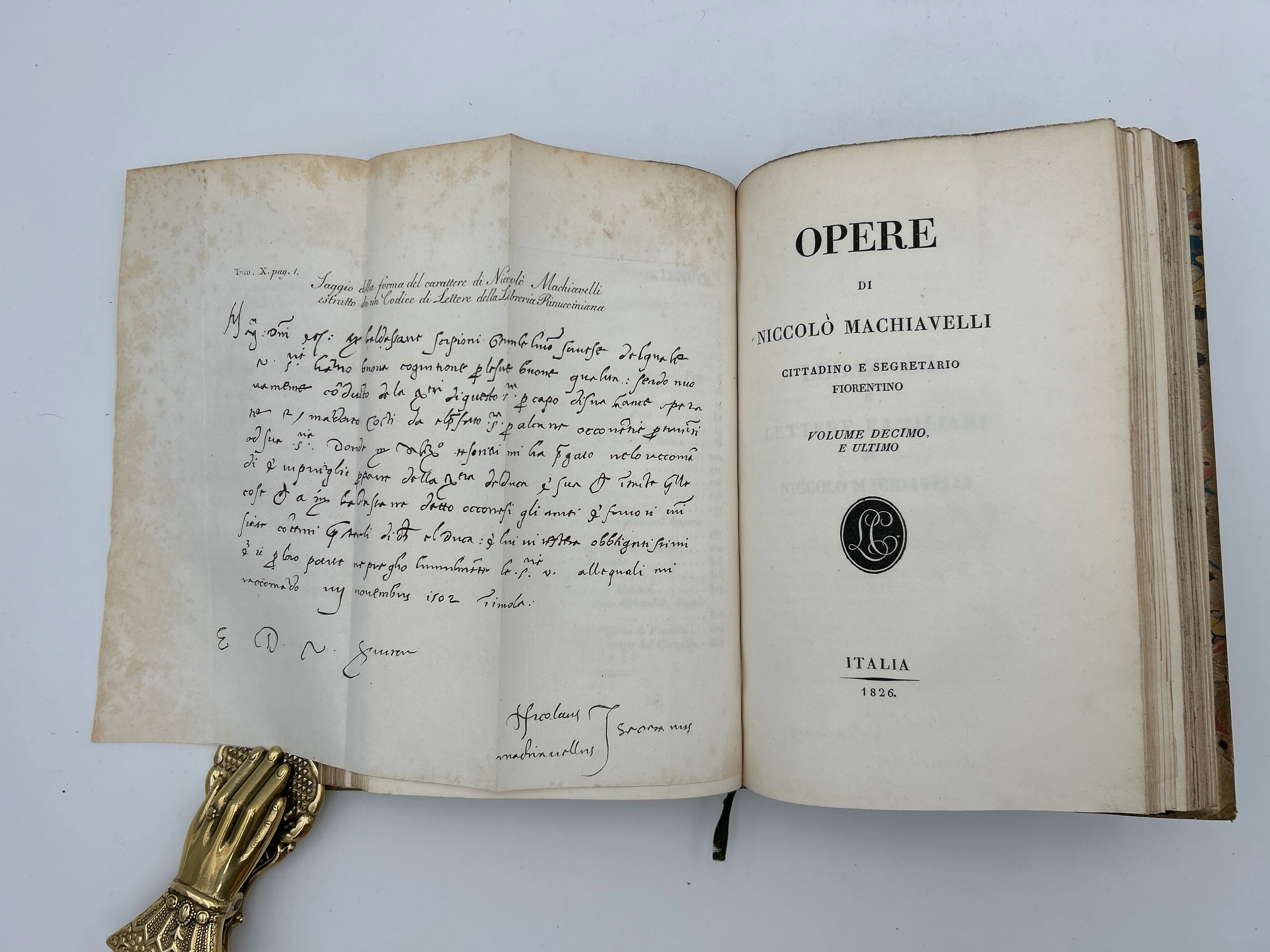 Opere di Niccolo Machiavelli in Five Volumes - Image 20