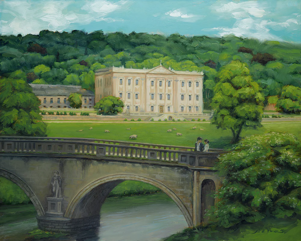 Pemberly House In Summer 8 x 10
