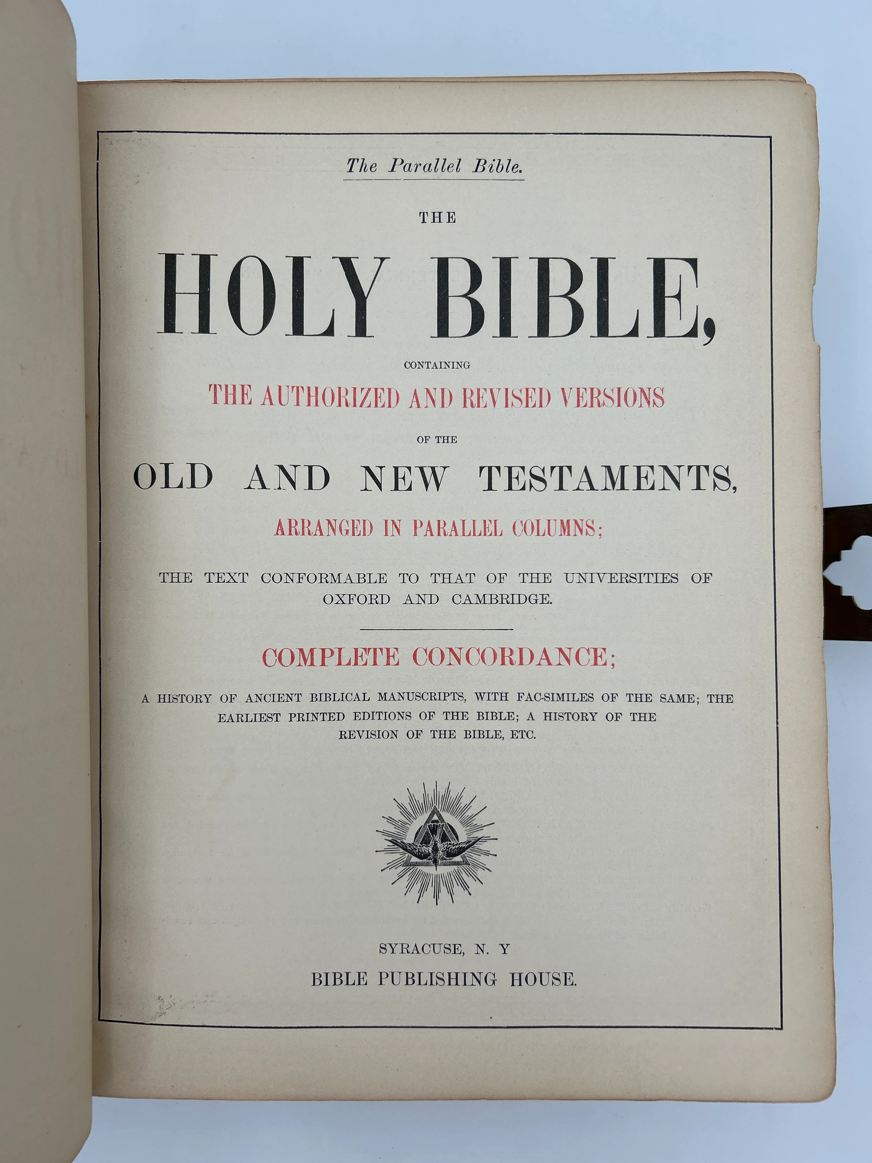 Parallel Bible 1885 - Image 7