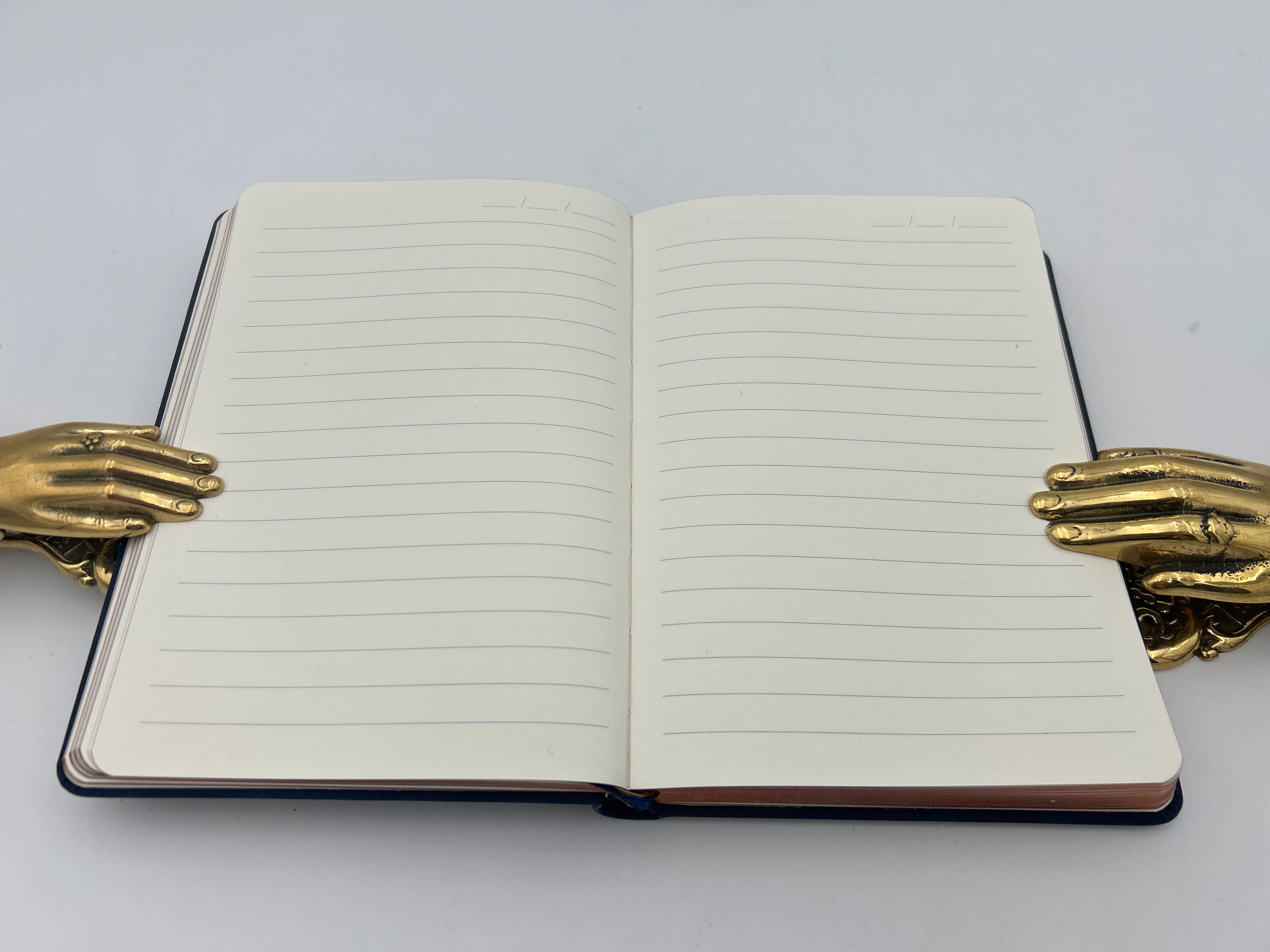 Pocket Size Navy Leather Journal - Image 3
