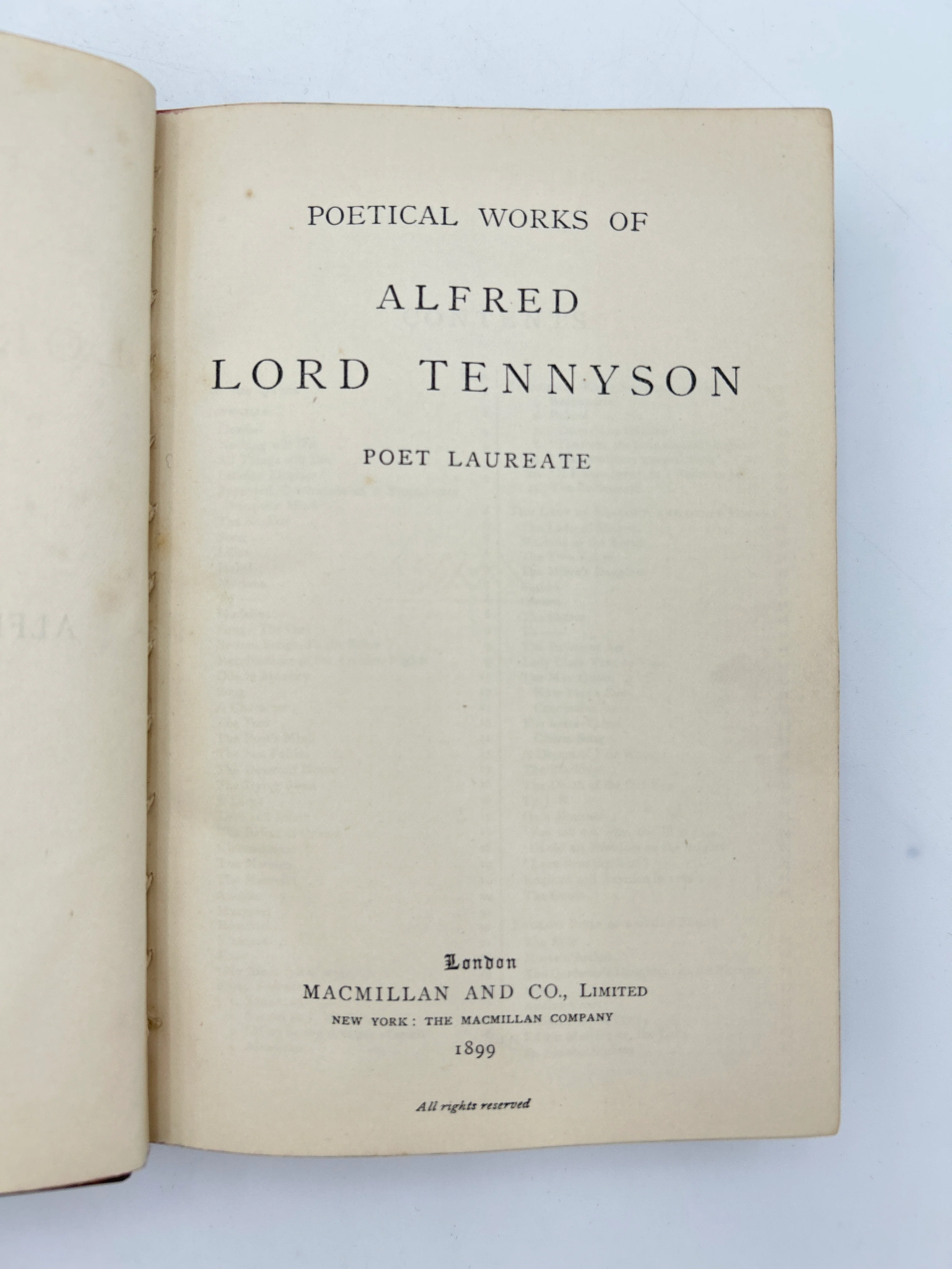 Poetical Works of Lord Tennyson 1899 - Image 4