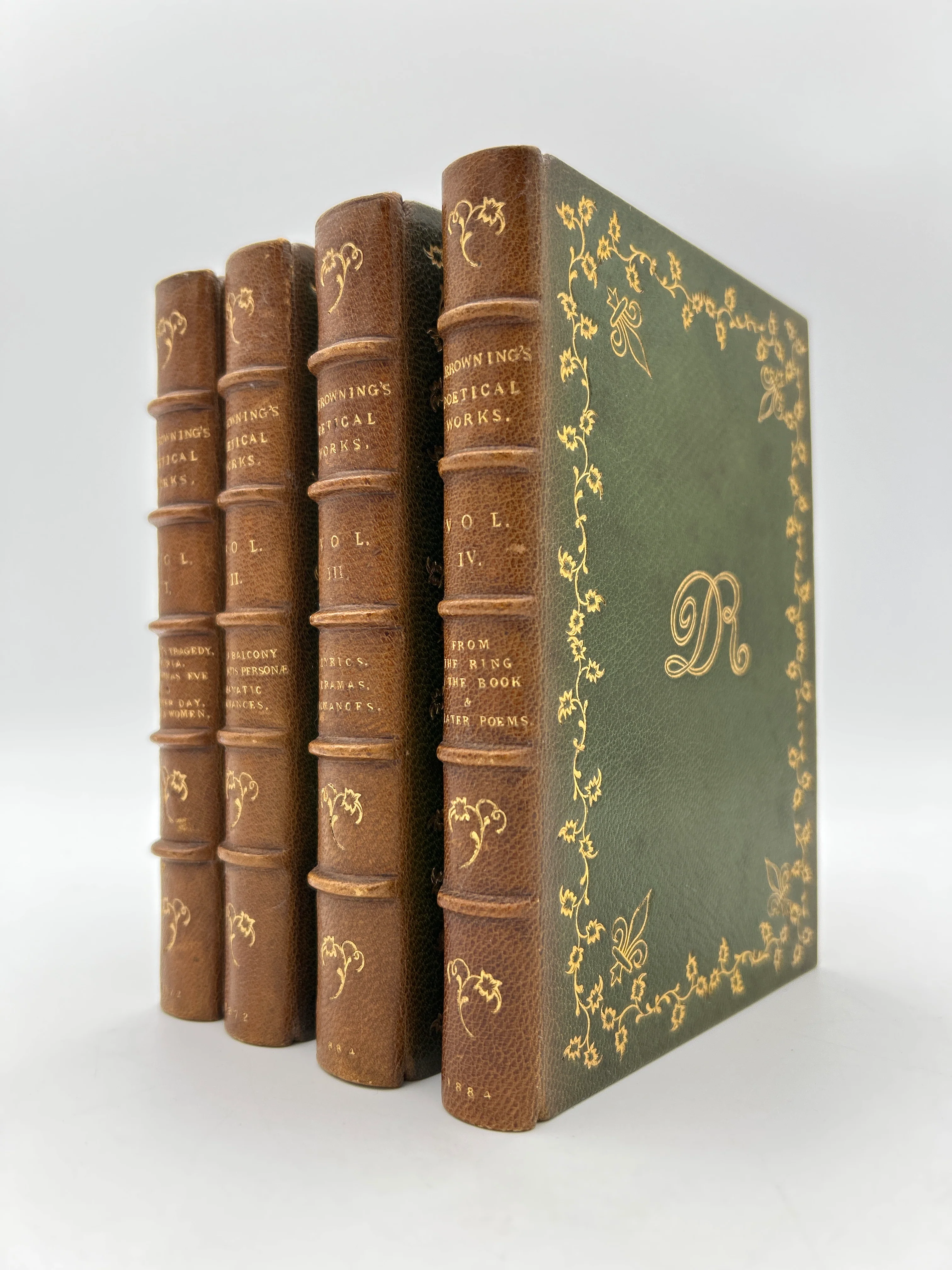 R. Brownings Poetical Works 4 vol.