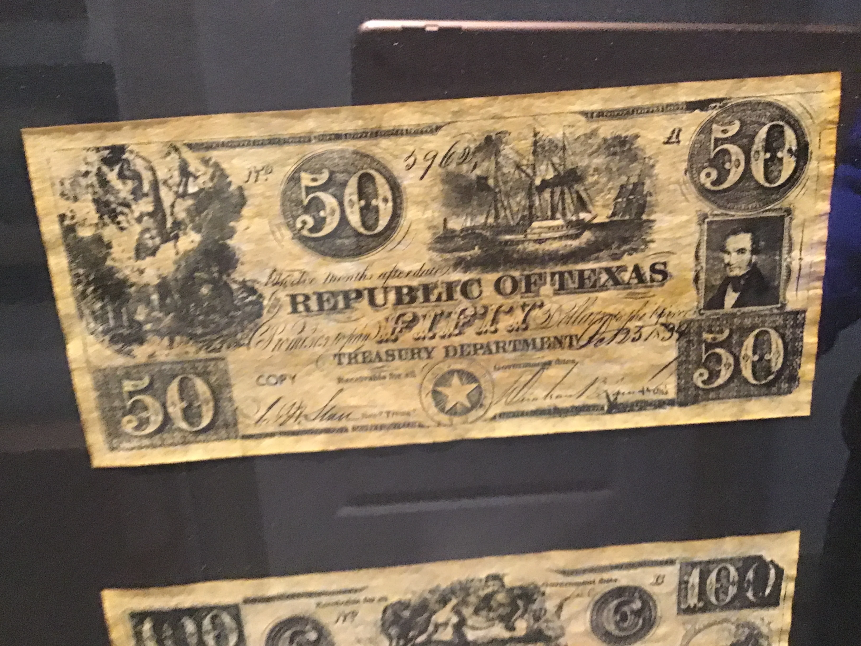 -Republic of Texas Money Display* - Image 2