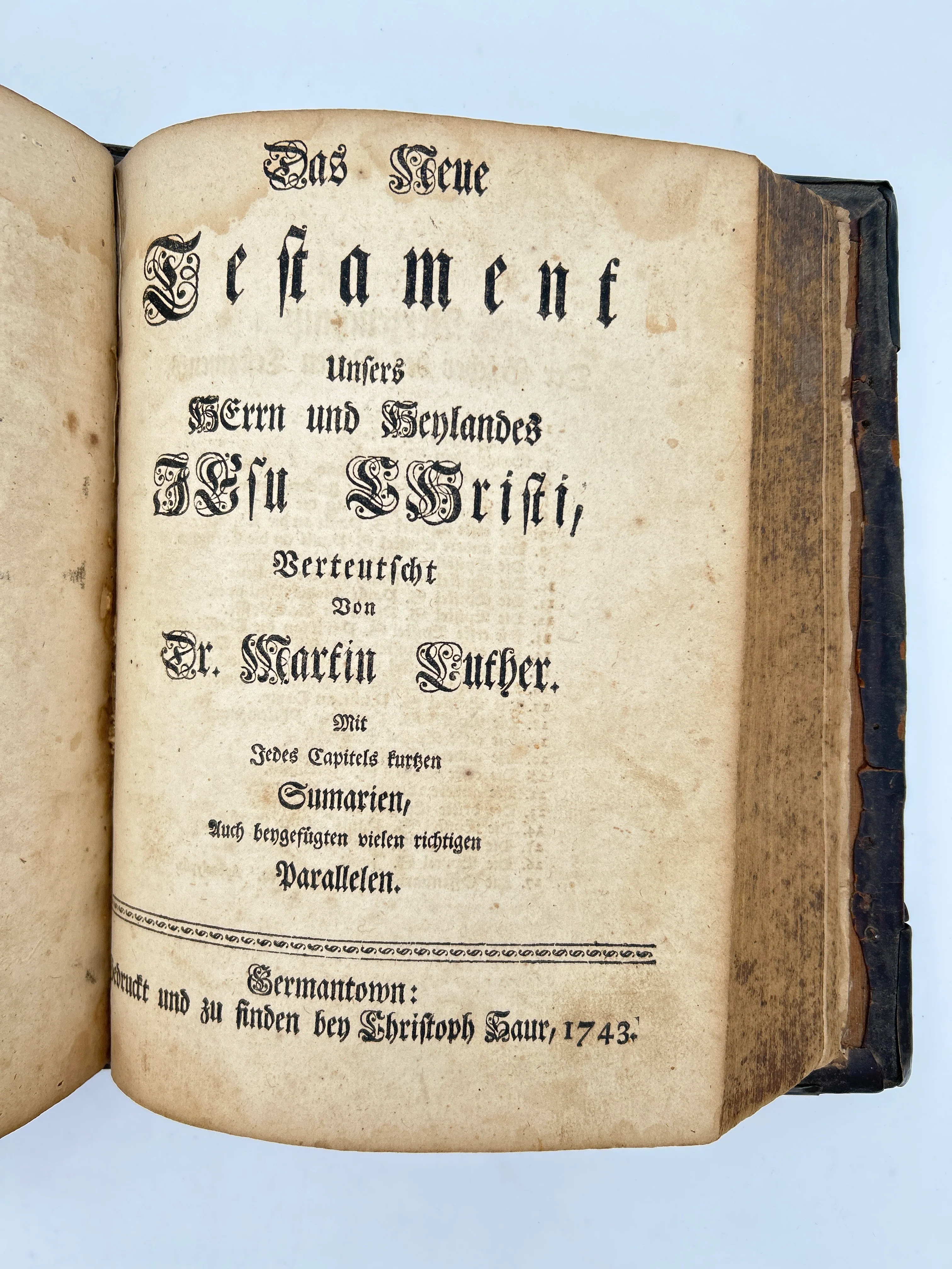 Saur's German Bible 1743 - Image 3