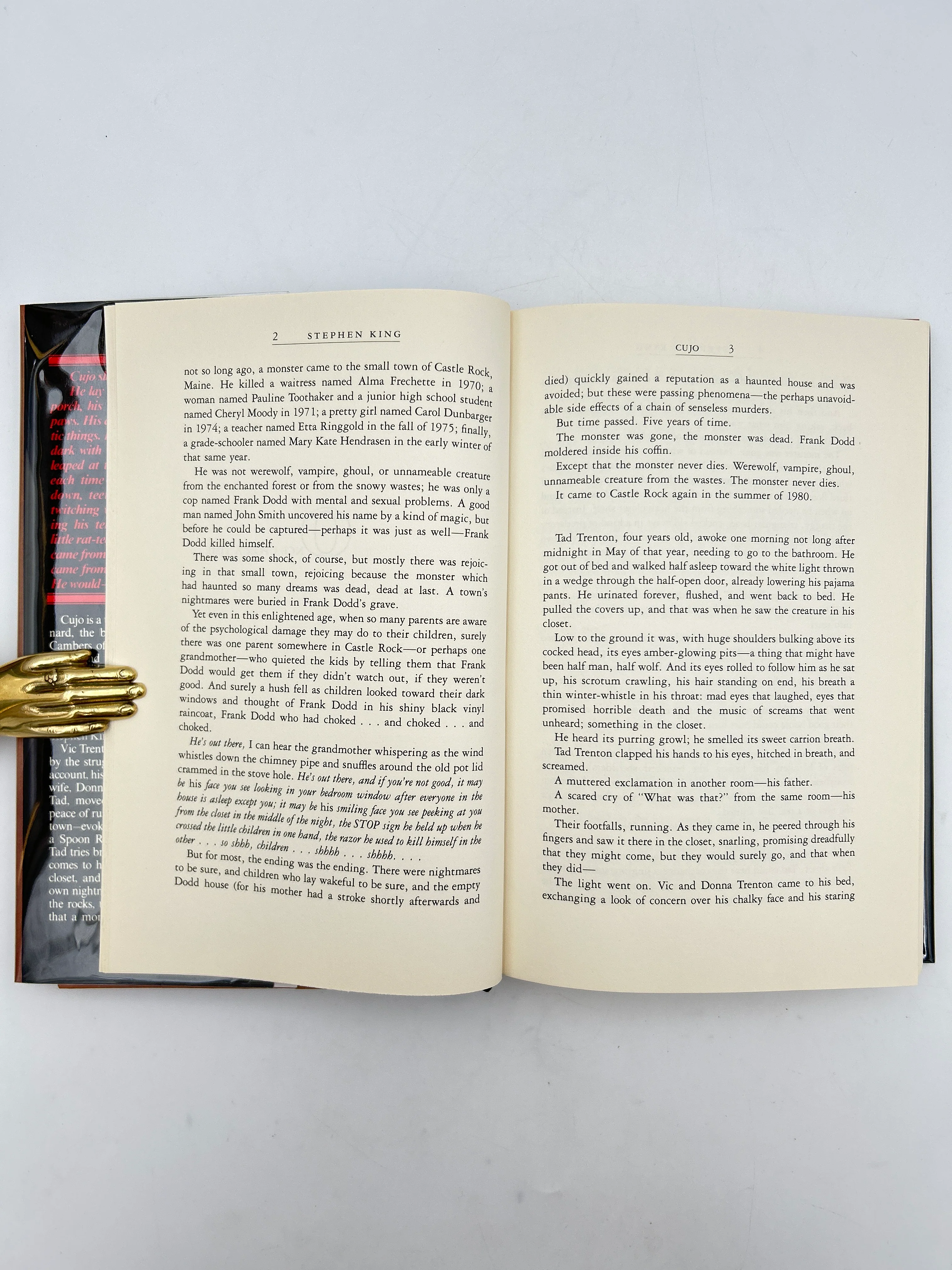 Signed Typescript Excerpt from Cujo with First Edition Copy - Image 7