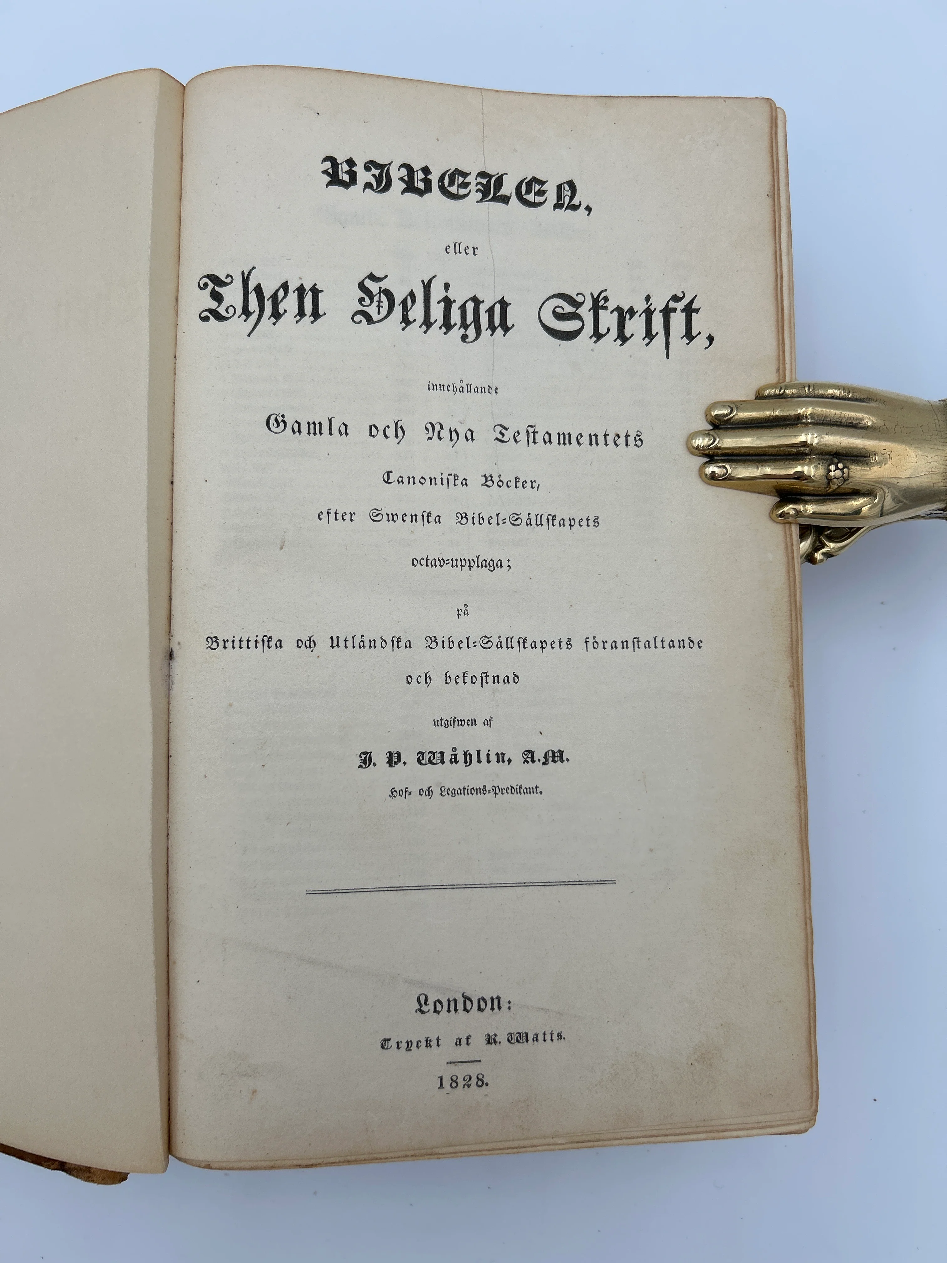 Swedish Bible 1828 - Image 5