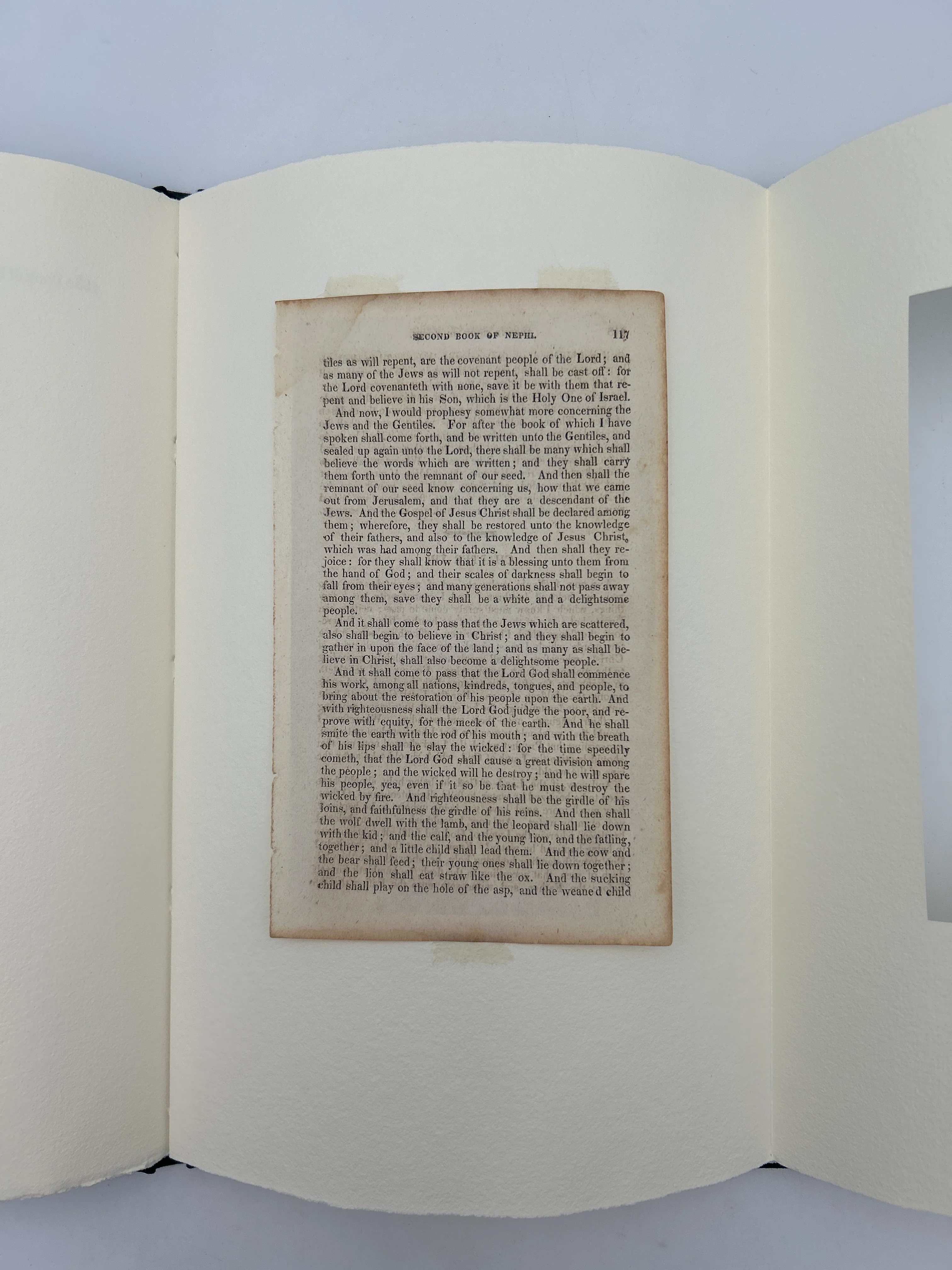 The First Mormon Book (Original 1830 leaf) - Image 4