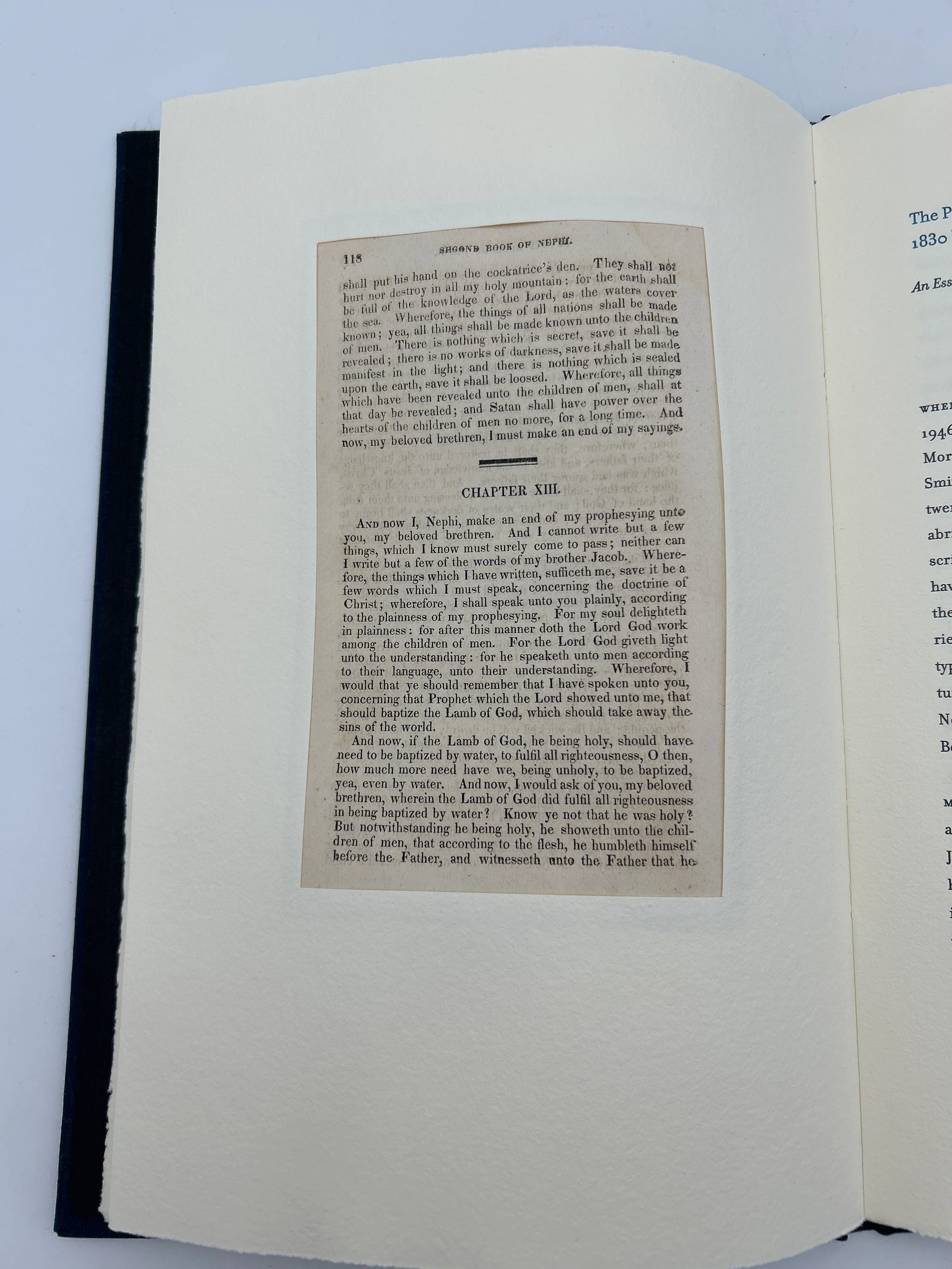 The First Mormon Book (Original 1830 leaf) - Image 5