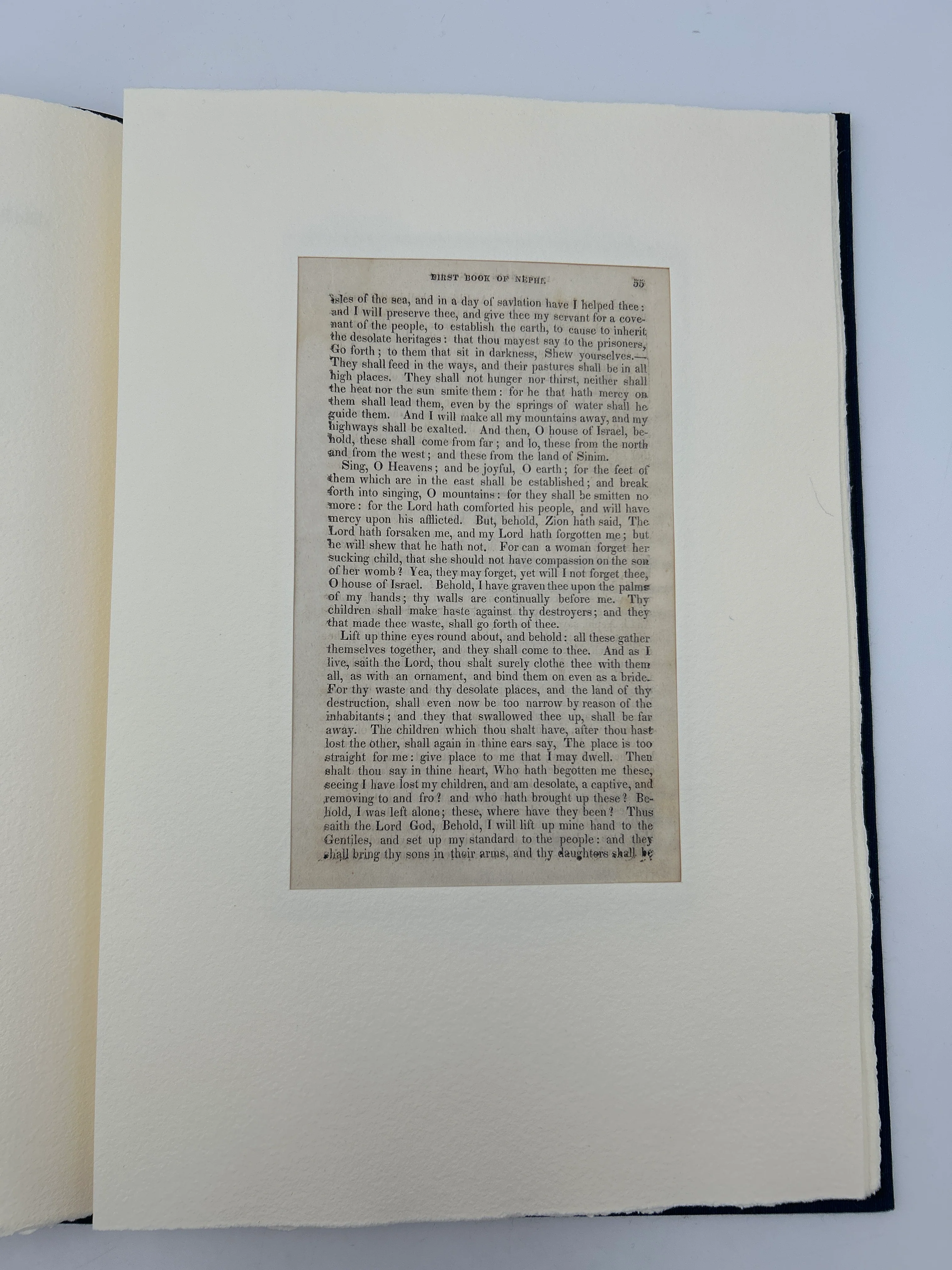 The First Mormon Book (Original 1830 leaf) - Image 3