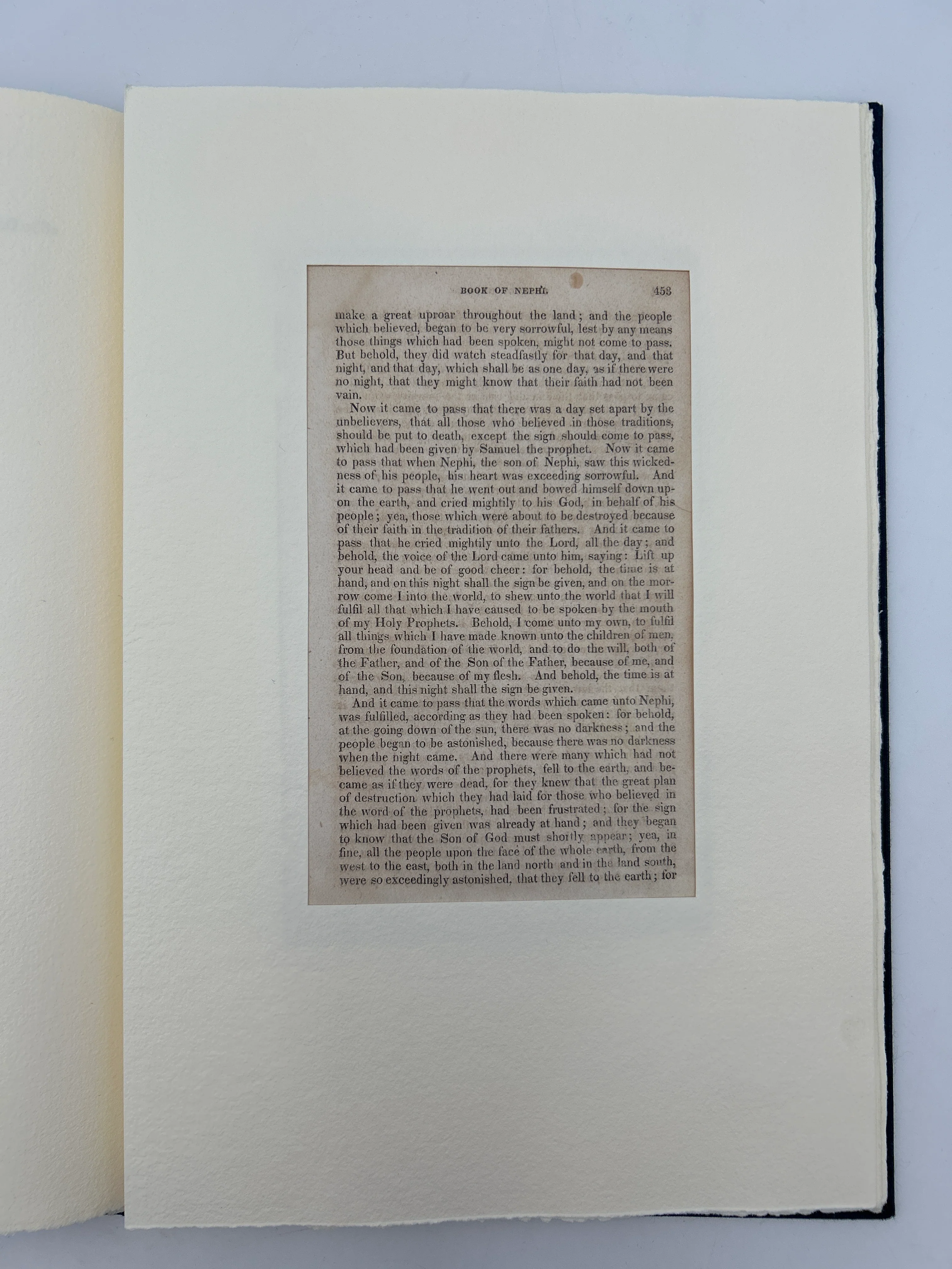 The First Mormon Book ( Original 1830 leaf) - Image 3