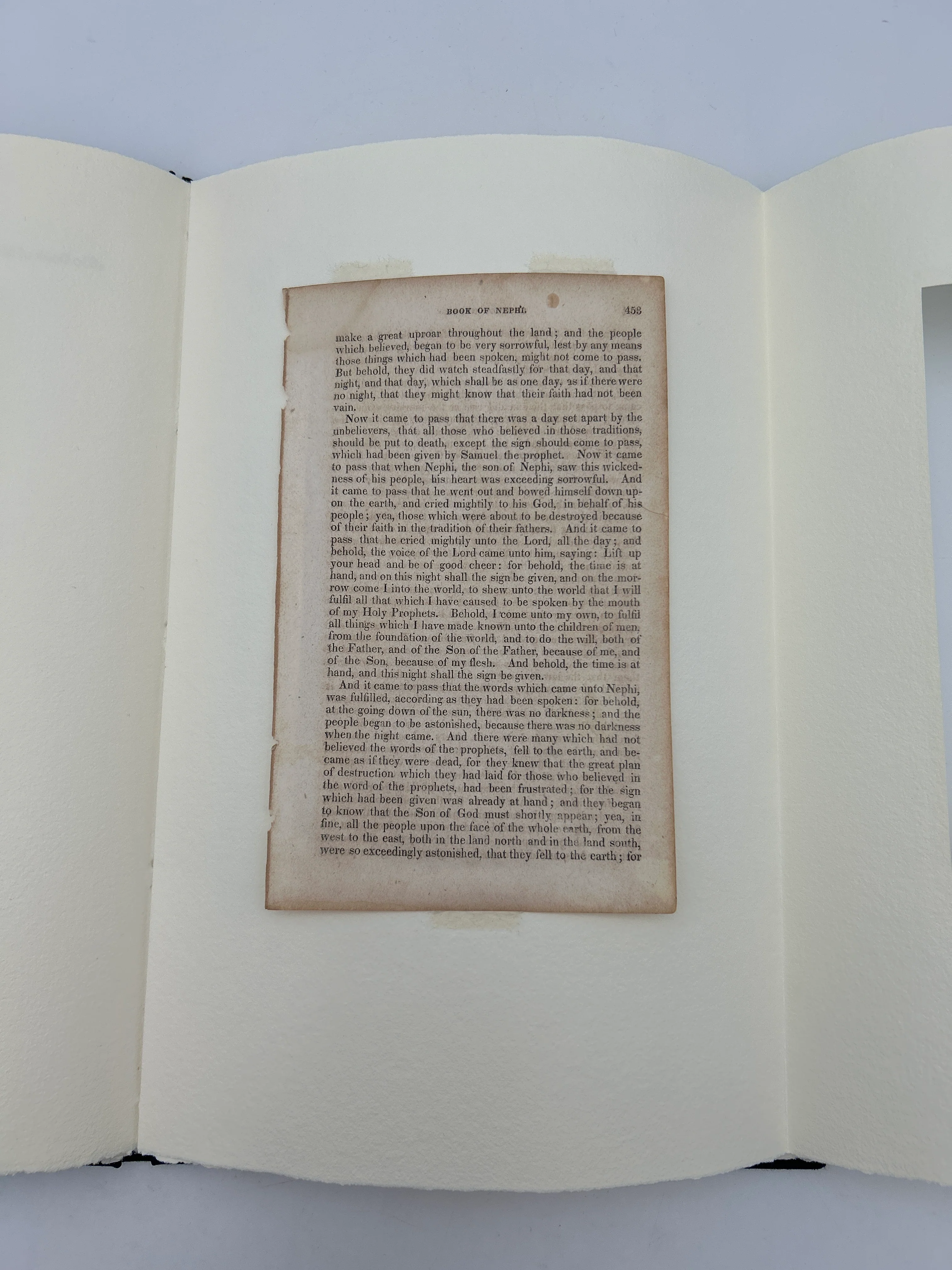 The First Mormon Book ( Original 1830 leaf) - Image 4