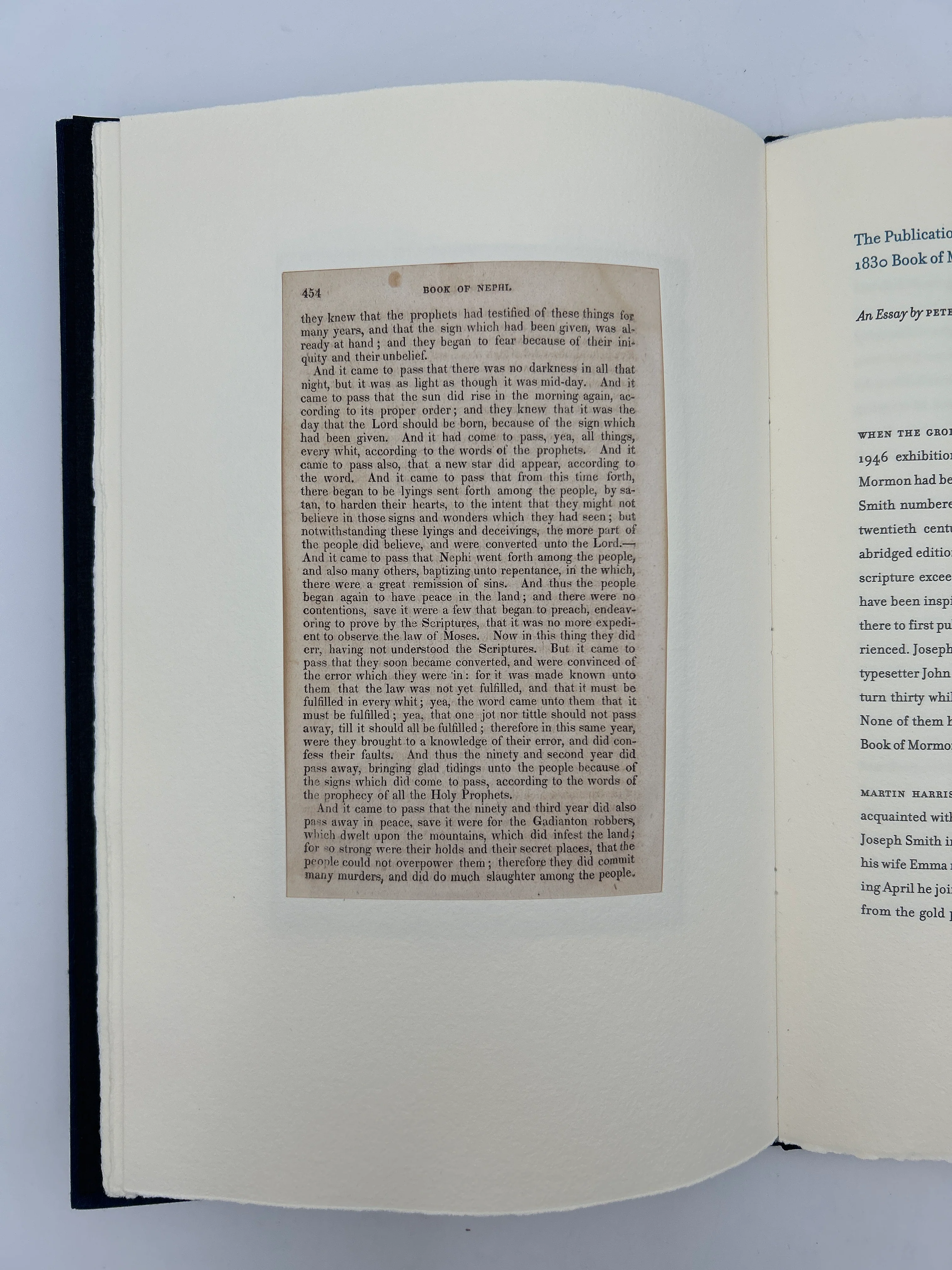 The First Mormon Book ( Original 1830 leaf) - Image 5