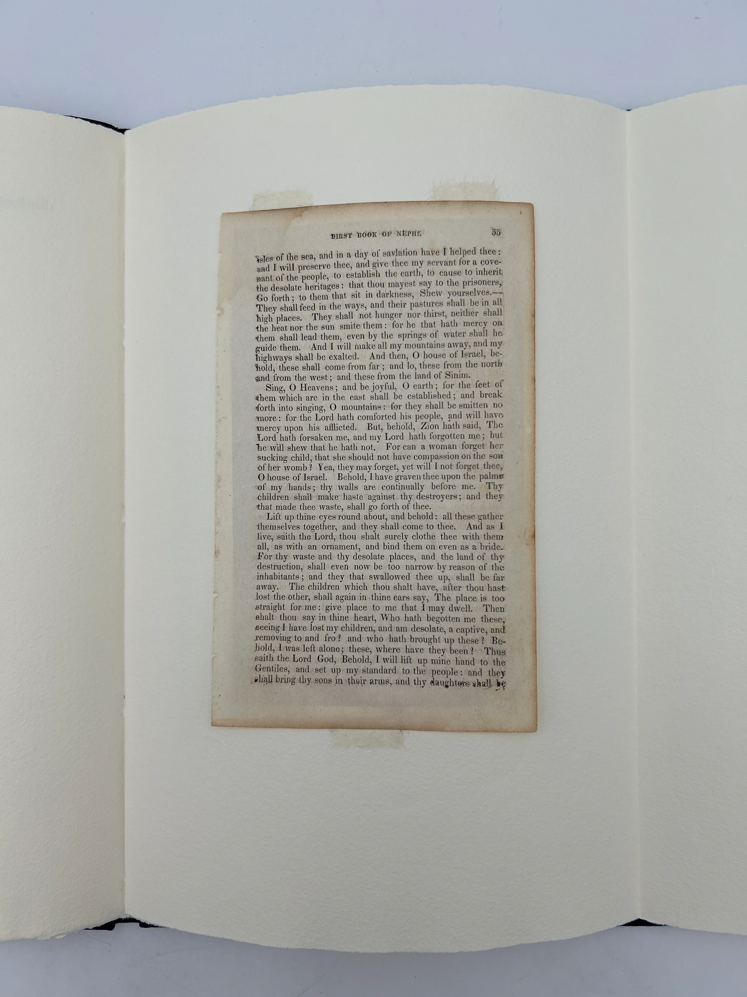 The First Mormon Book (Original 1830 leaf) - Image 4