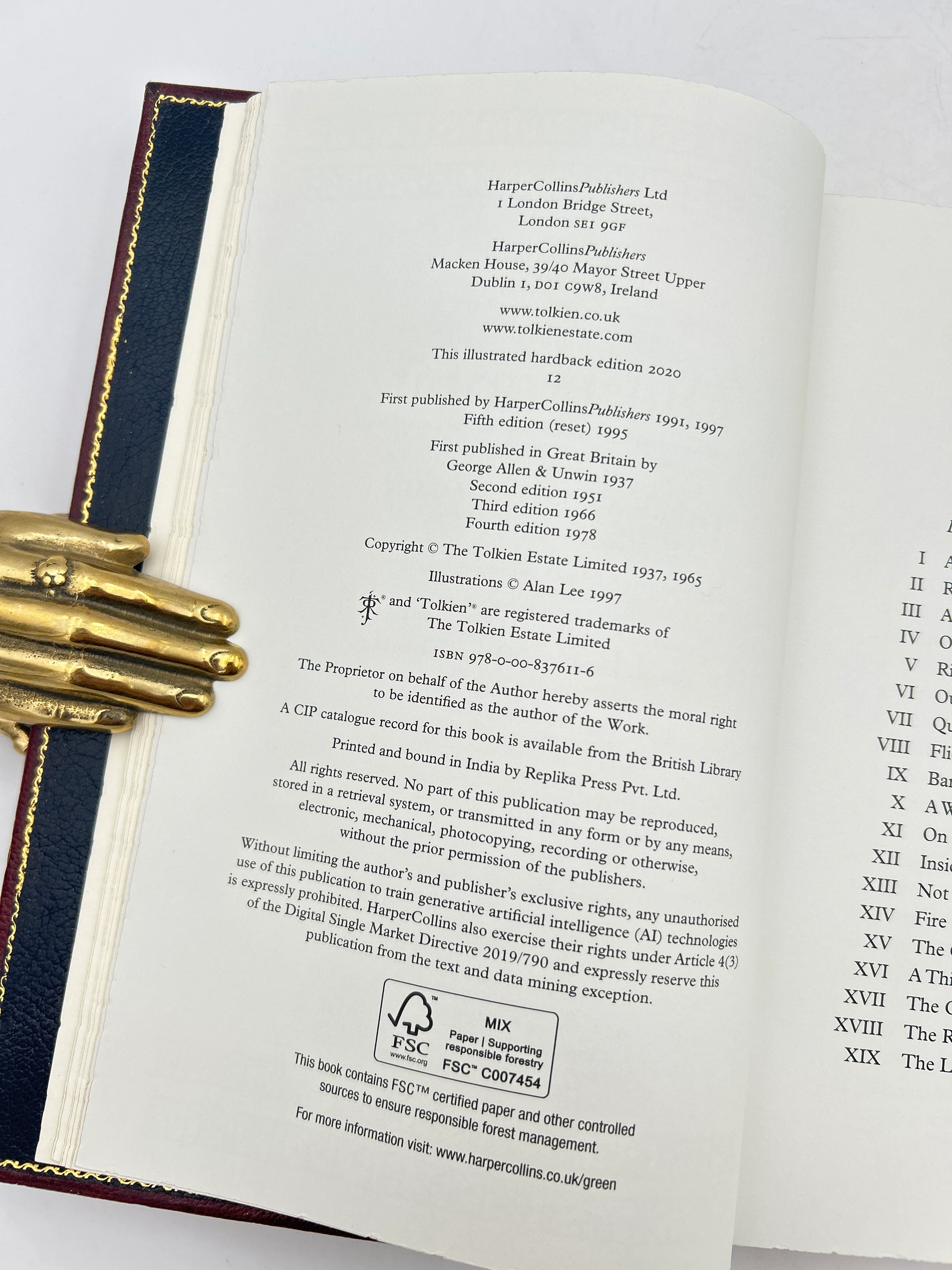 The Hobbit Italian Bound in Gilt - Image 4