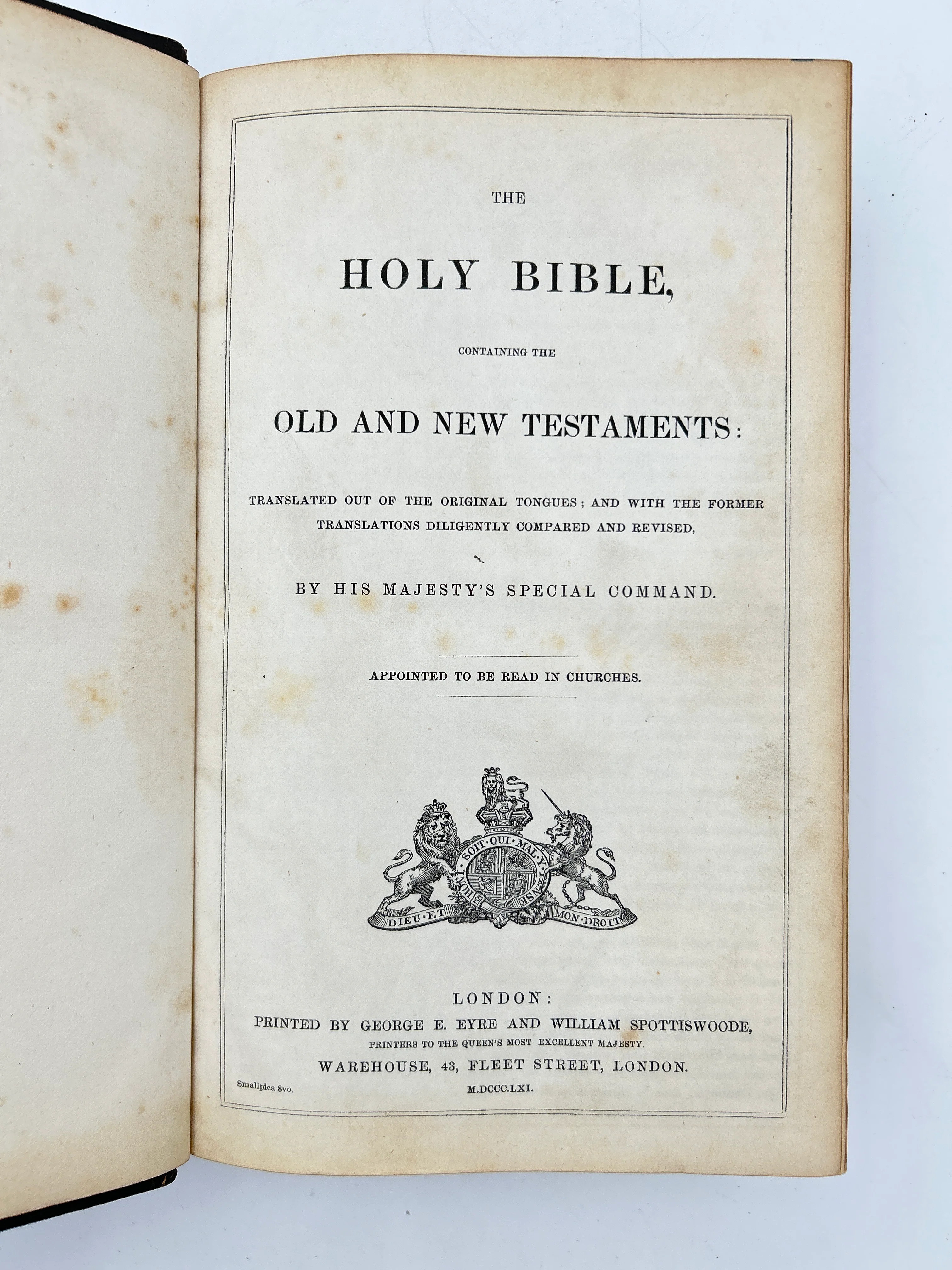 The Holy Bible 1861 - Image 2