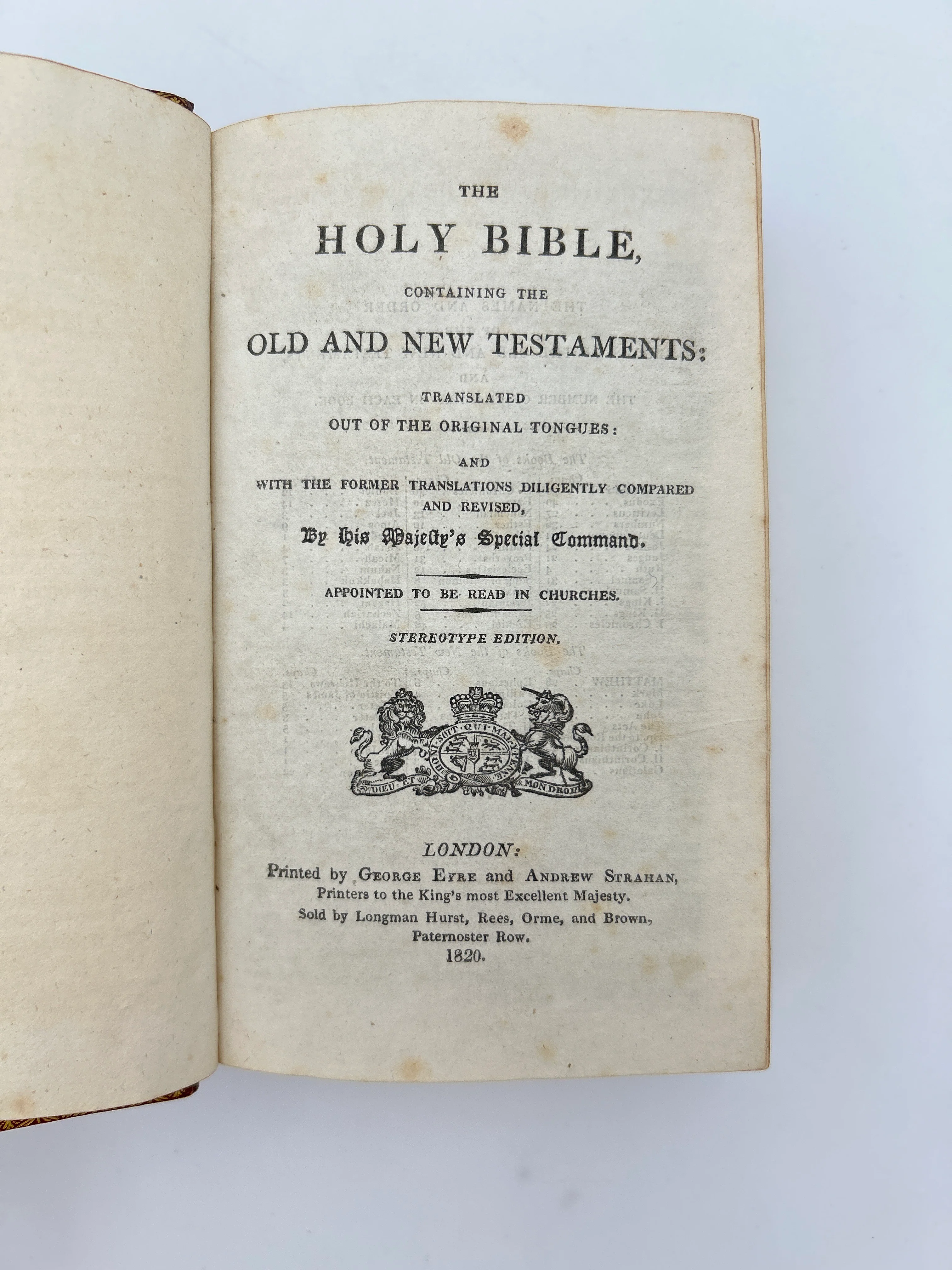 The Holy Bible in Two Volumes 1820 - Image 4