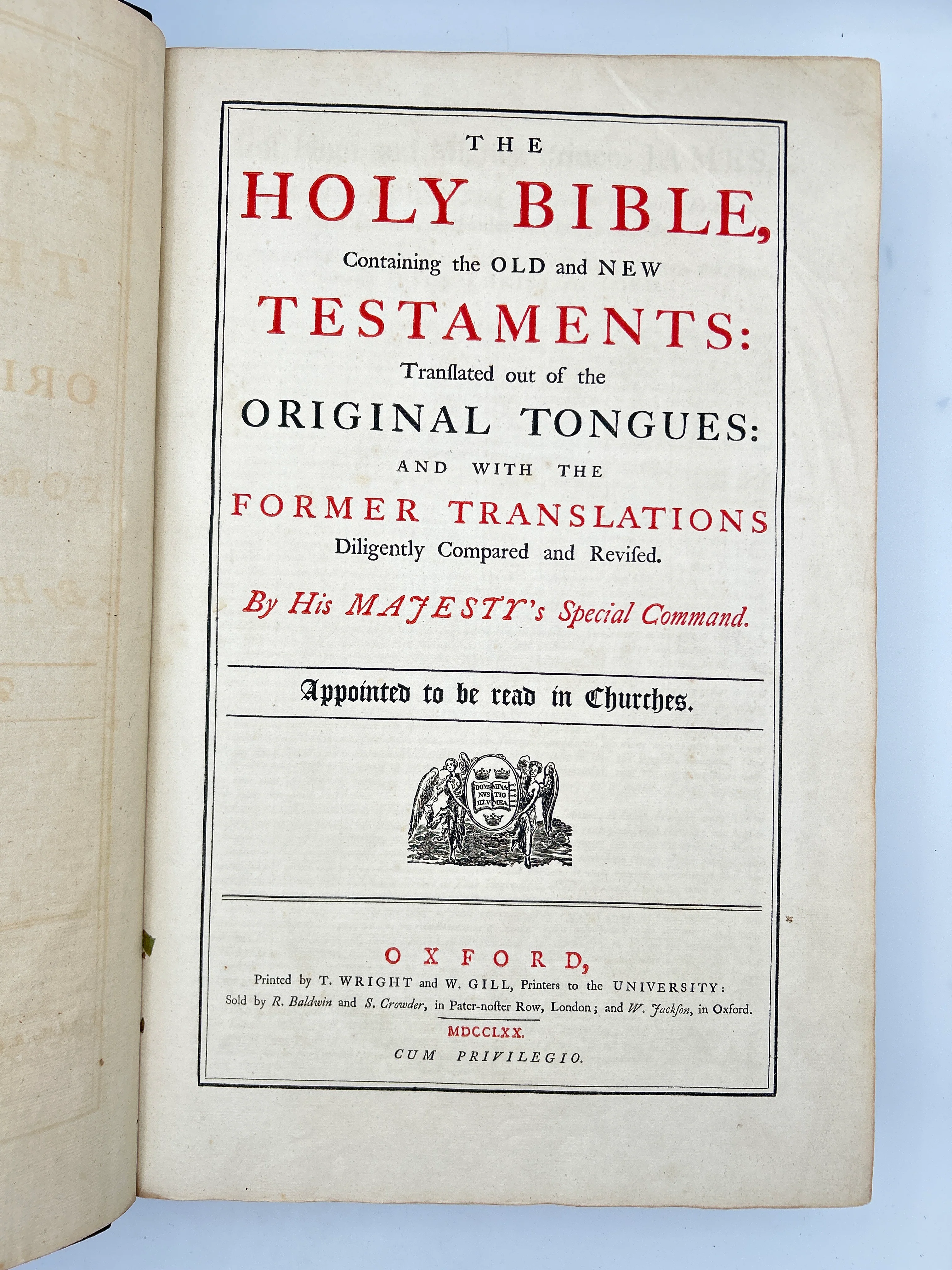 The Holy Bible with Royal Binding of King George III 1770 - Image 2