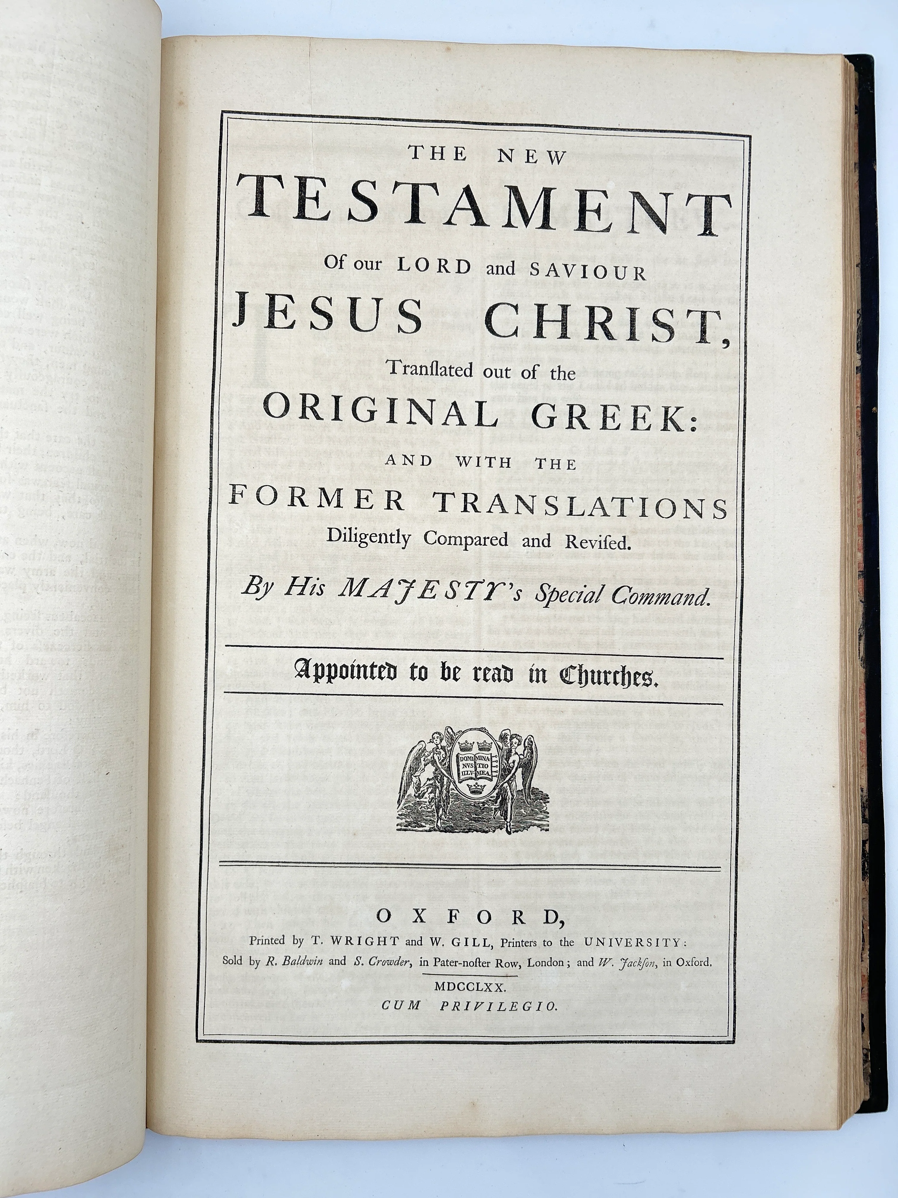 The Holy Bible with Royal Binding of King George III 1770 - Image 6