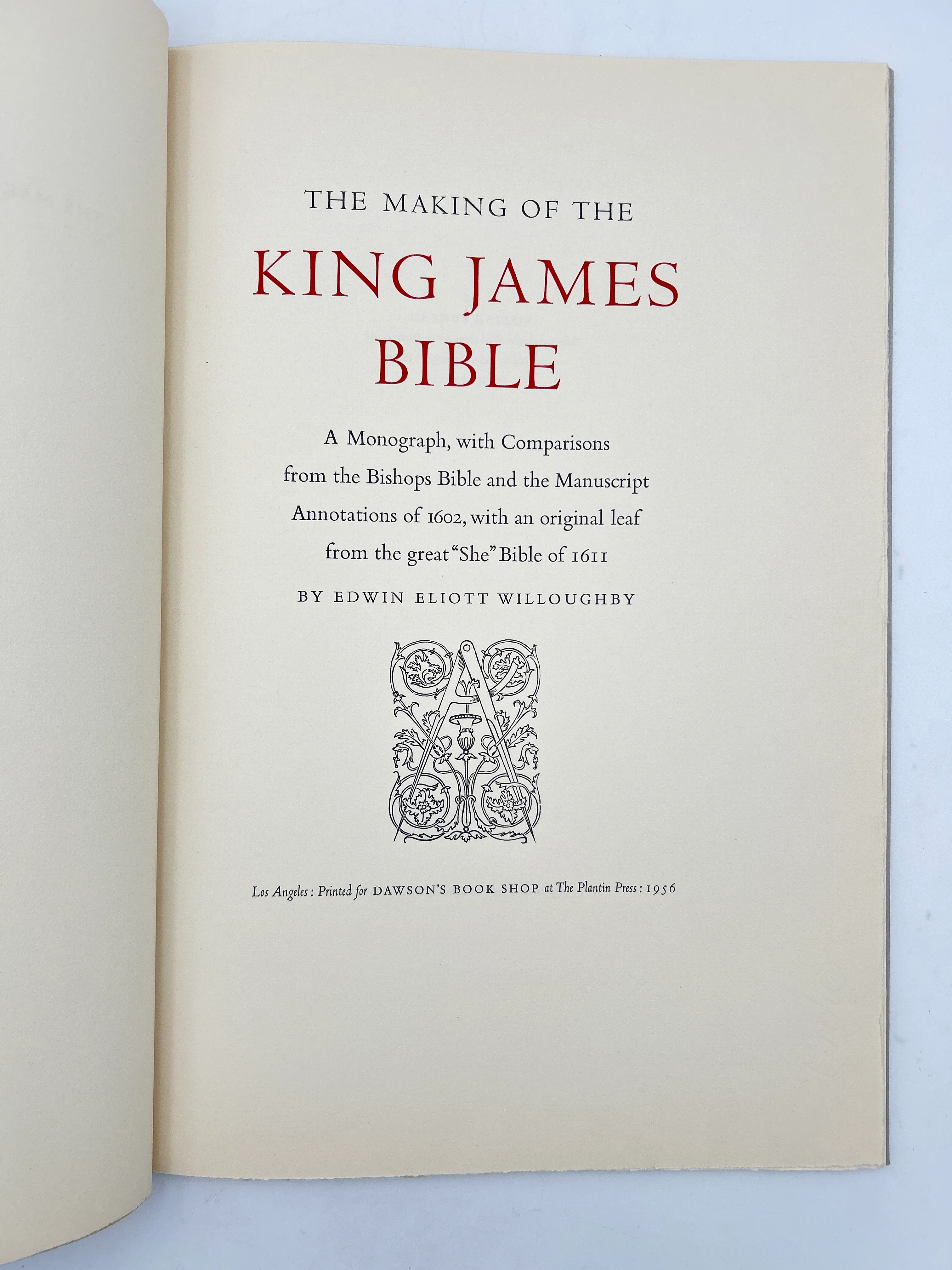 The Making of the King James Bible with Original Leaf from the “She” King James Bible of 1611 - Image 4