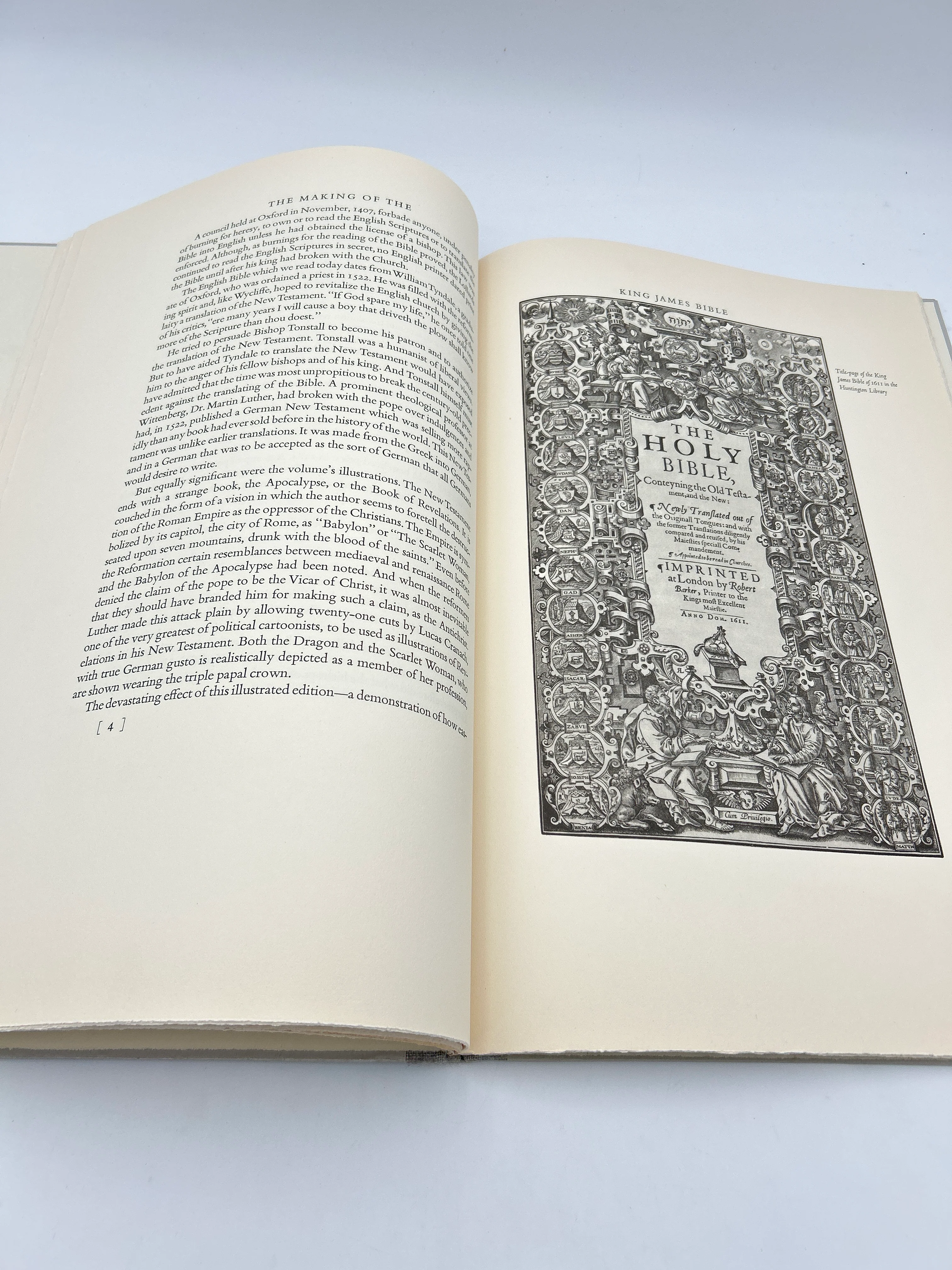 The Making of the King James Bible with Original Leaf from the “She” King James Bible of 1611 - Image 5