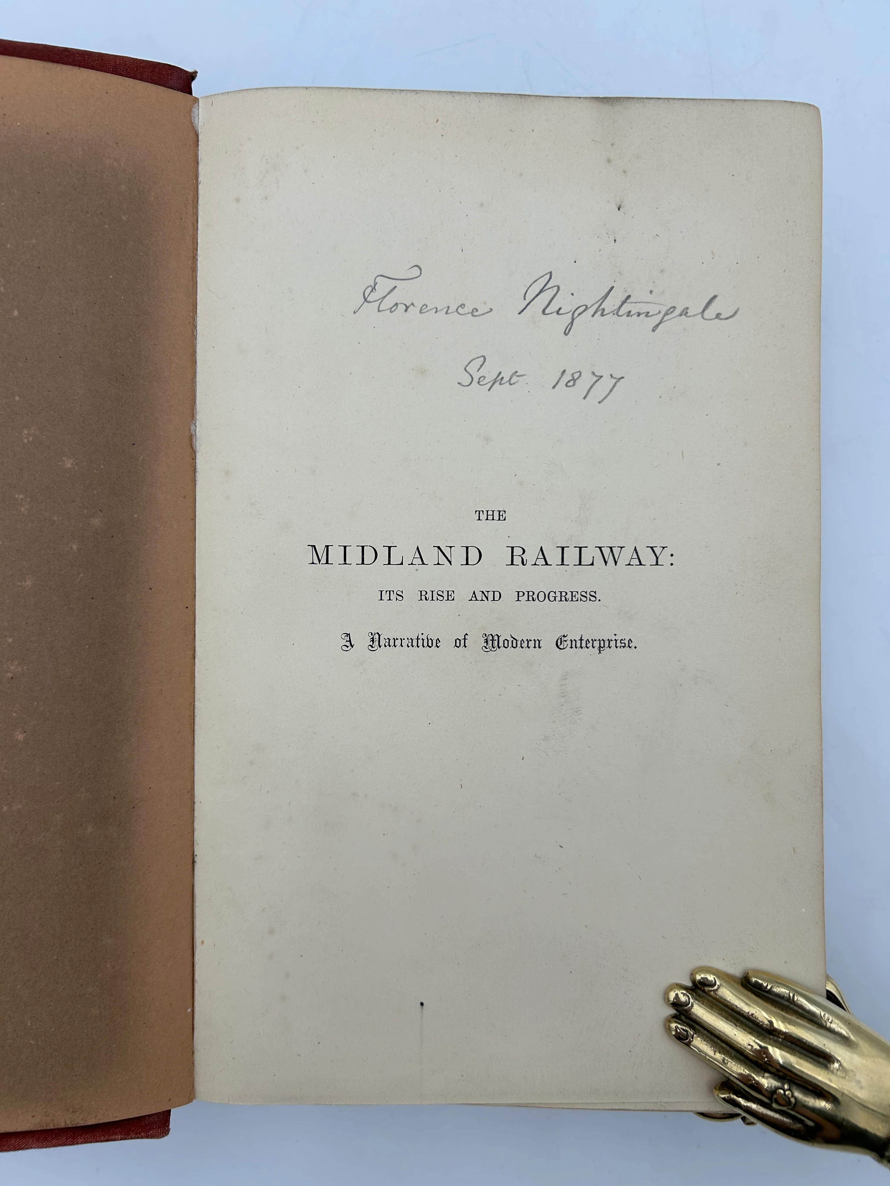 Florence Nightingale’s Copy of The Midland Railway: It Rise and Progress - Image 3