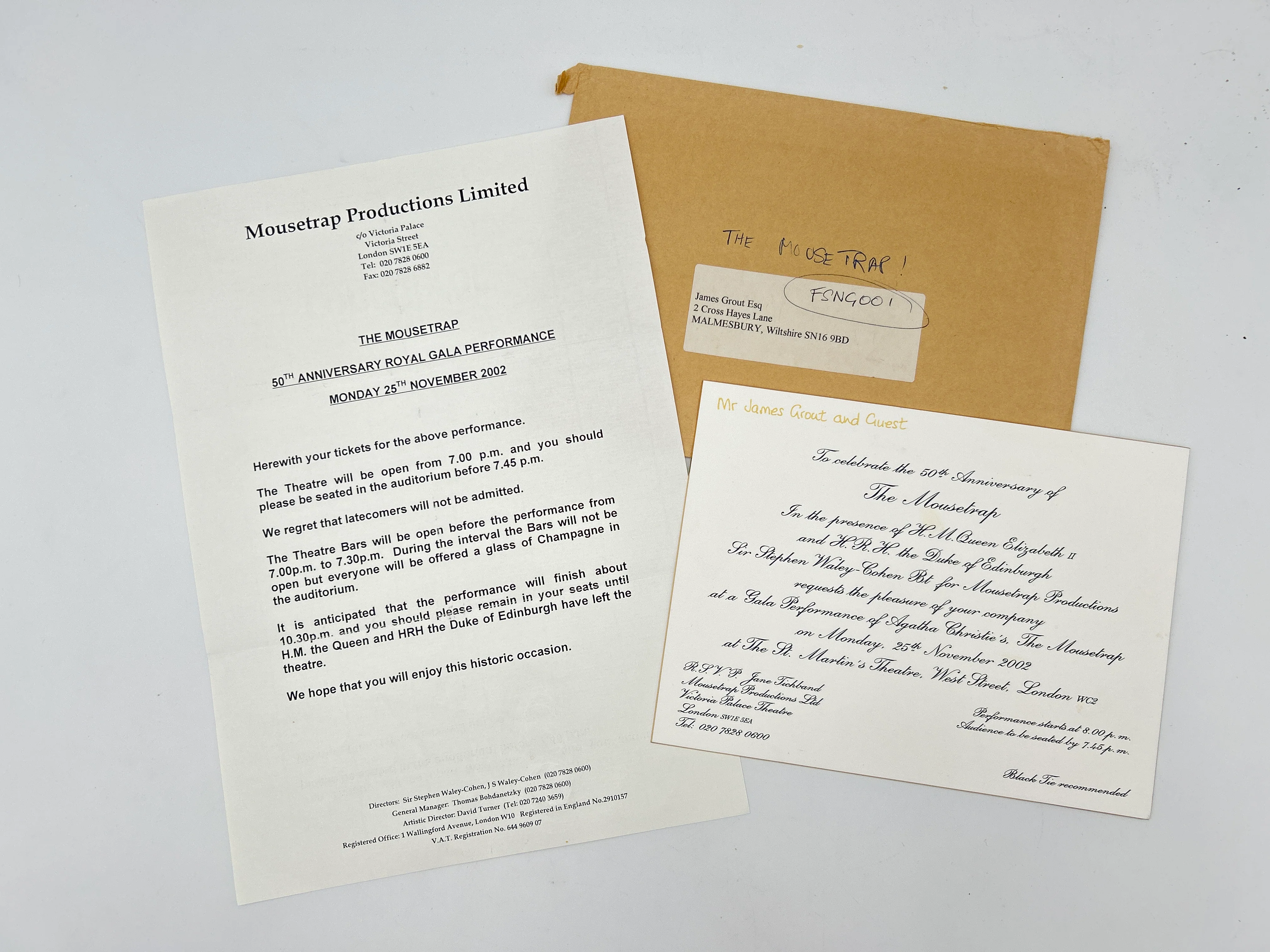 The Mousetrap - Signed, with Program and Invitation - Image 4