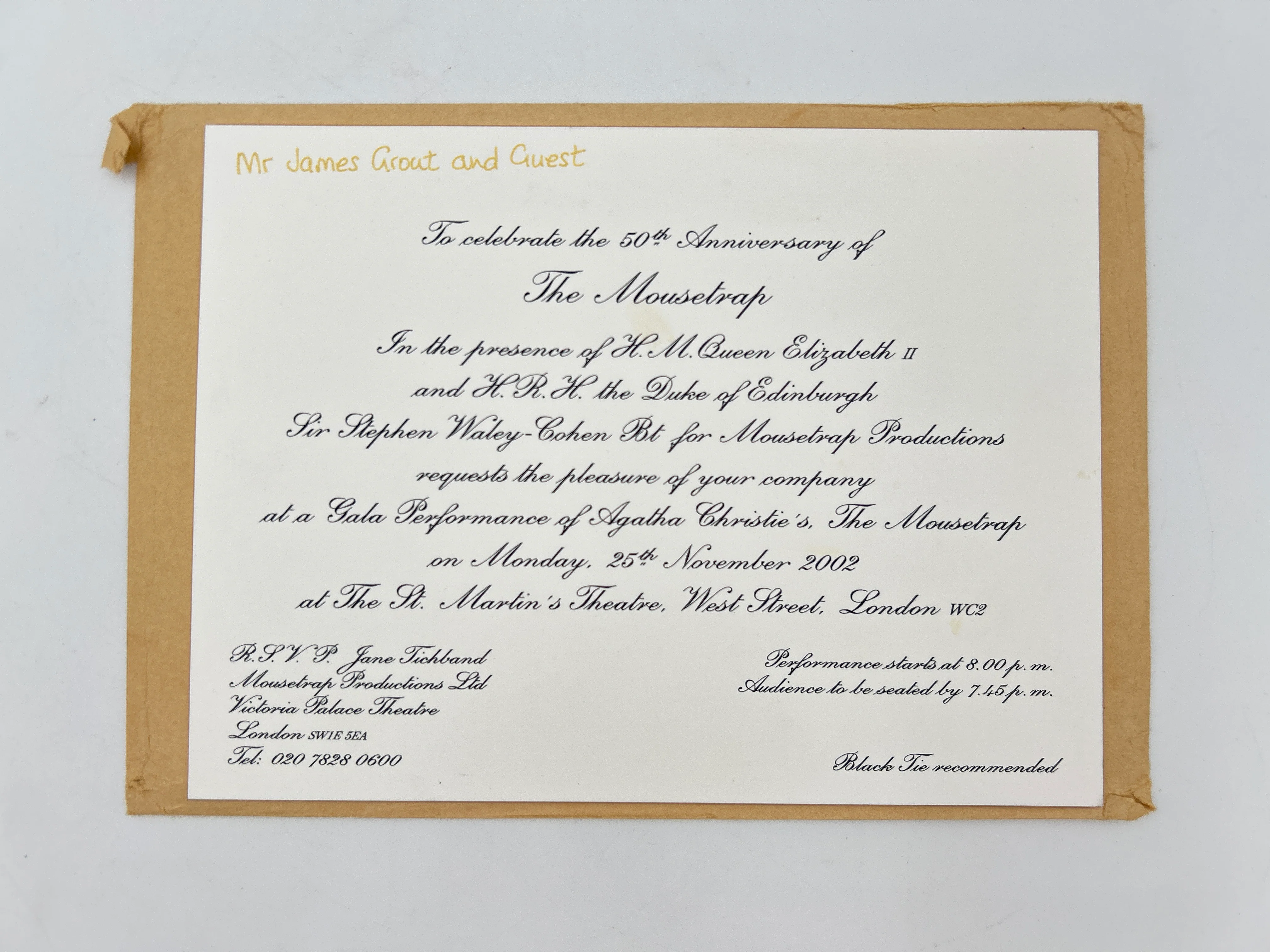 The Mousetrap - Signed, with Program and Invitation - Image 7