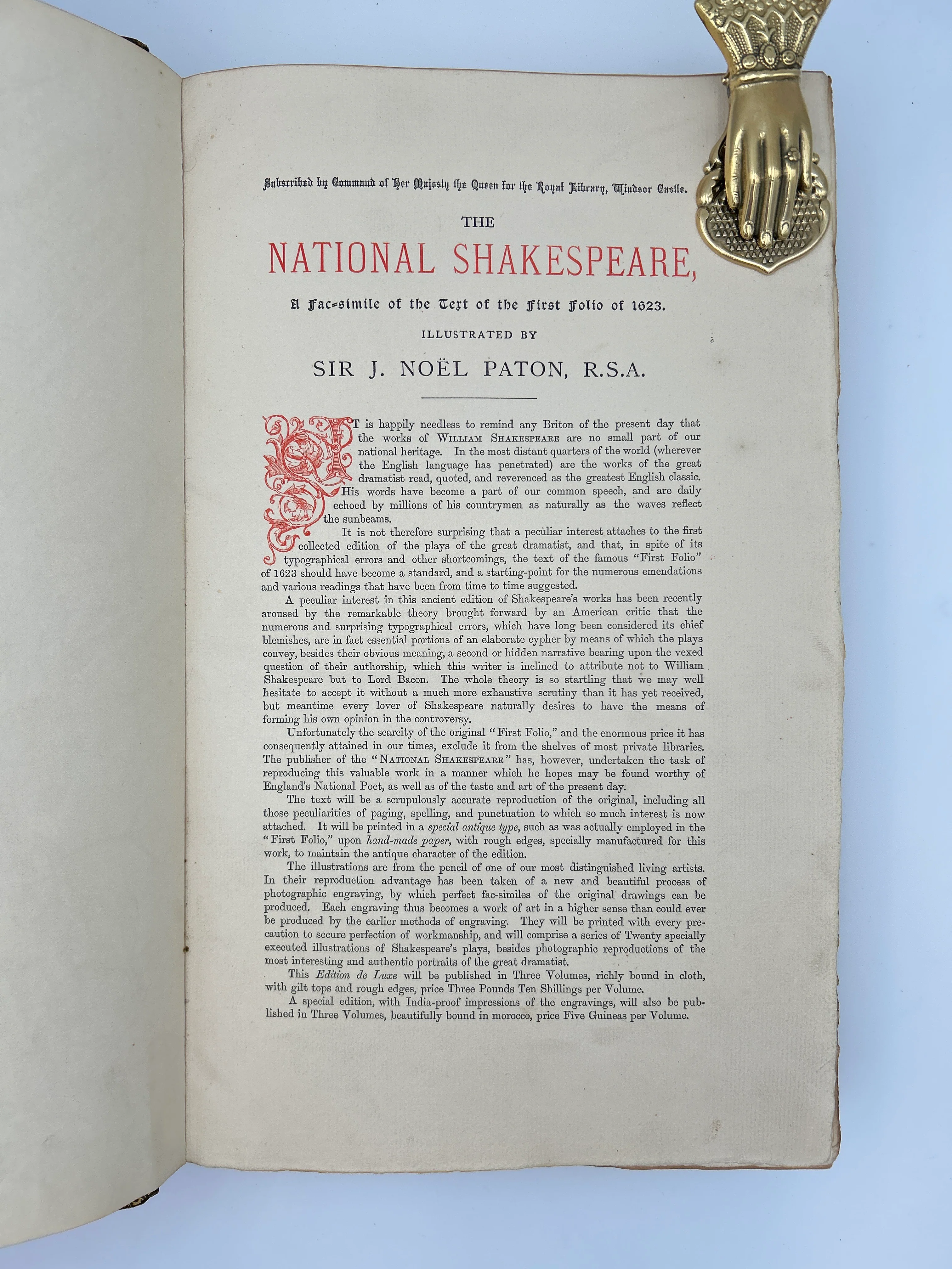 The Works of Shakespeare in 3 Volumes - Image 7