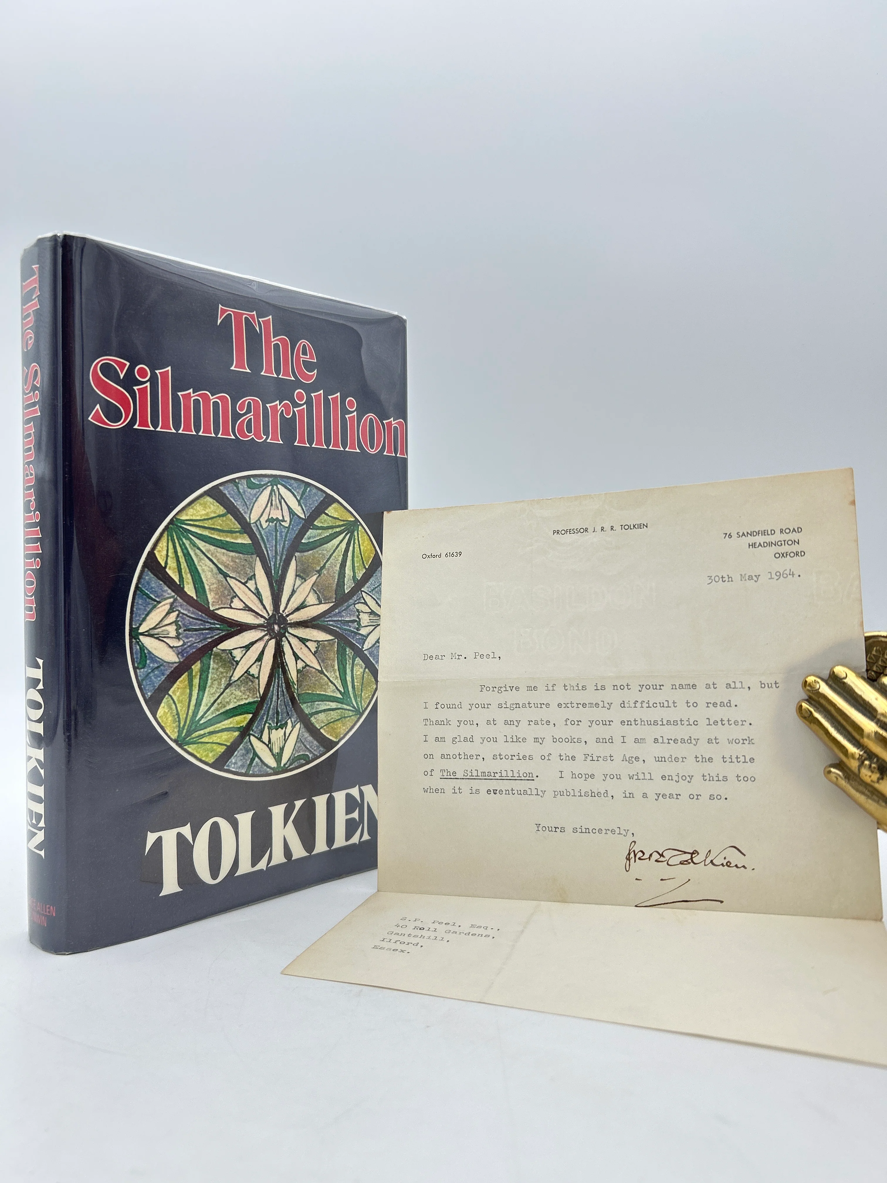 The Silmarillion with Signed Letter