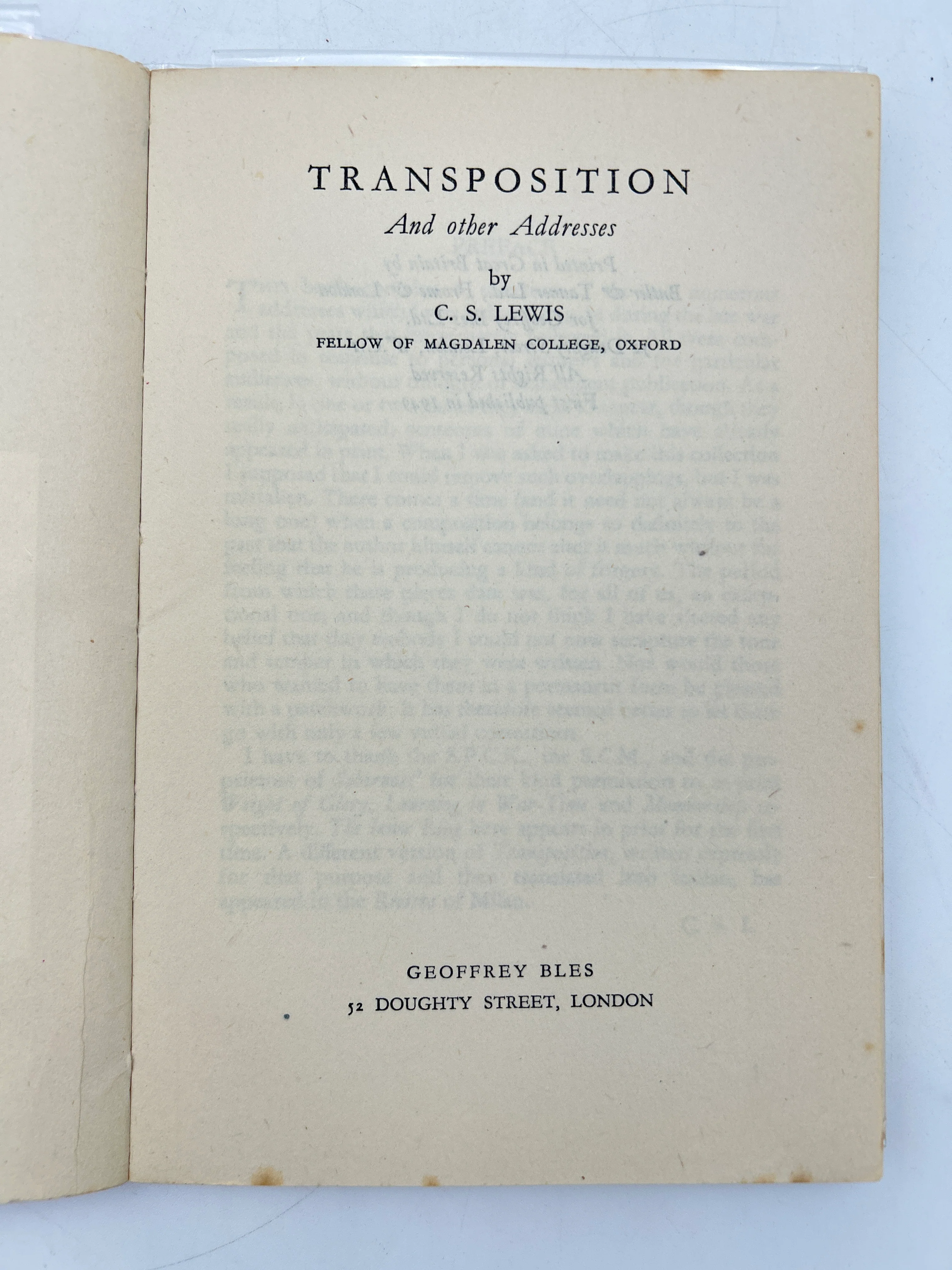 Transposition and other Addresses - Image 3