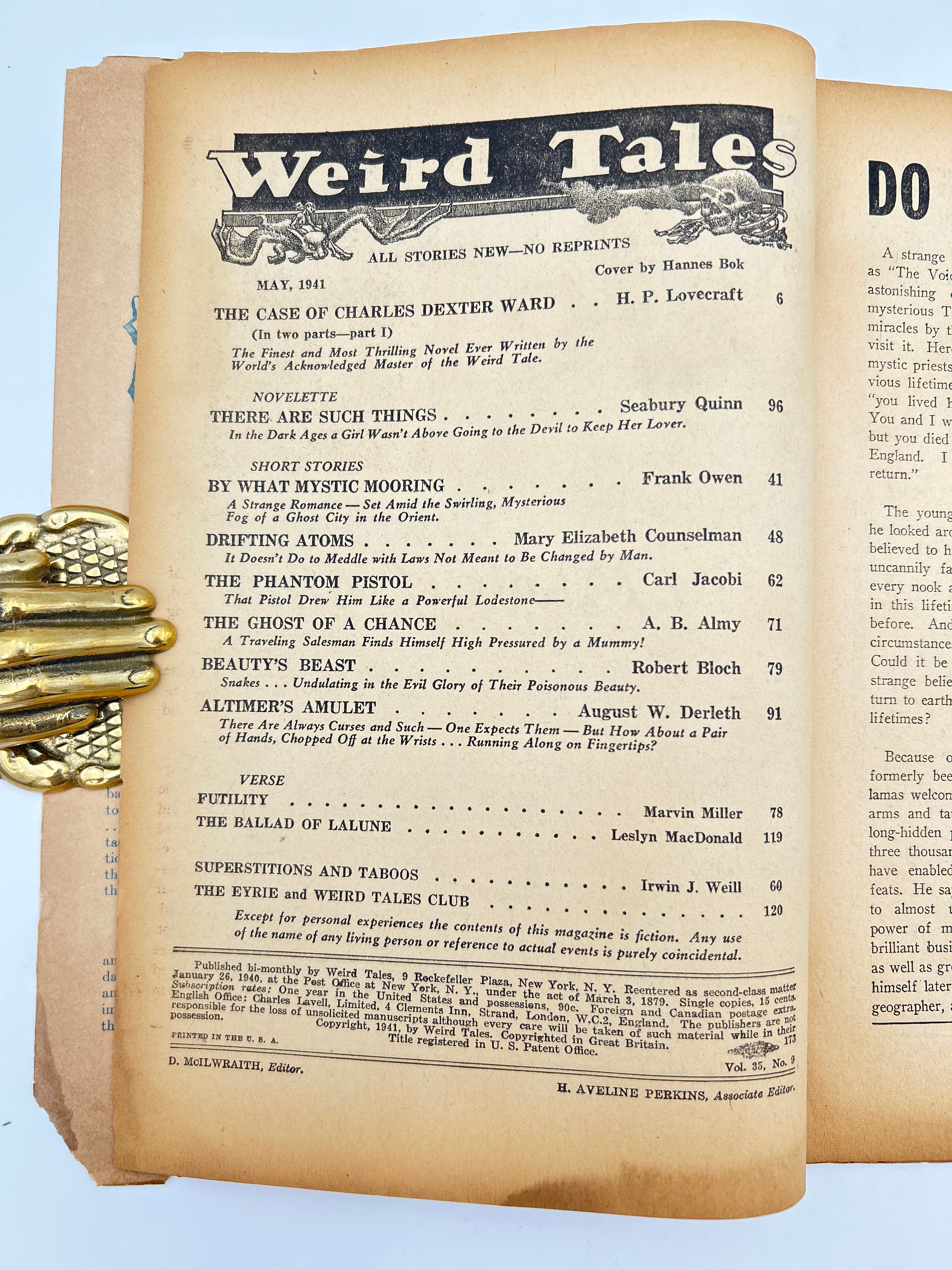 Weird Tales May 1941 Issue - Image 2