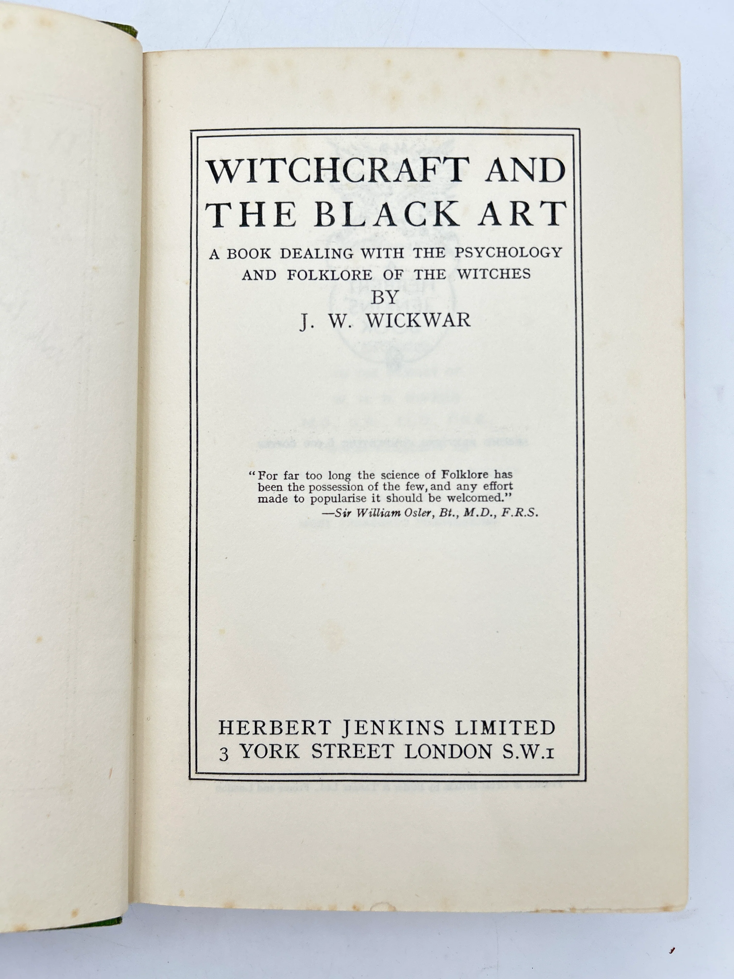Witchcraft and the Black Art: A Book Dealing with the Psychology and Folklore of the Witches - Image 2