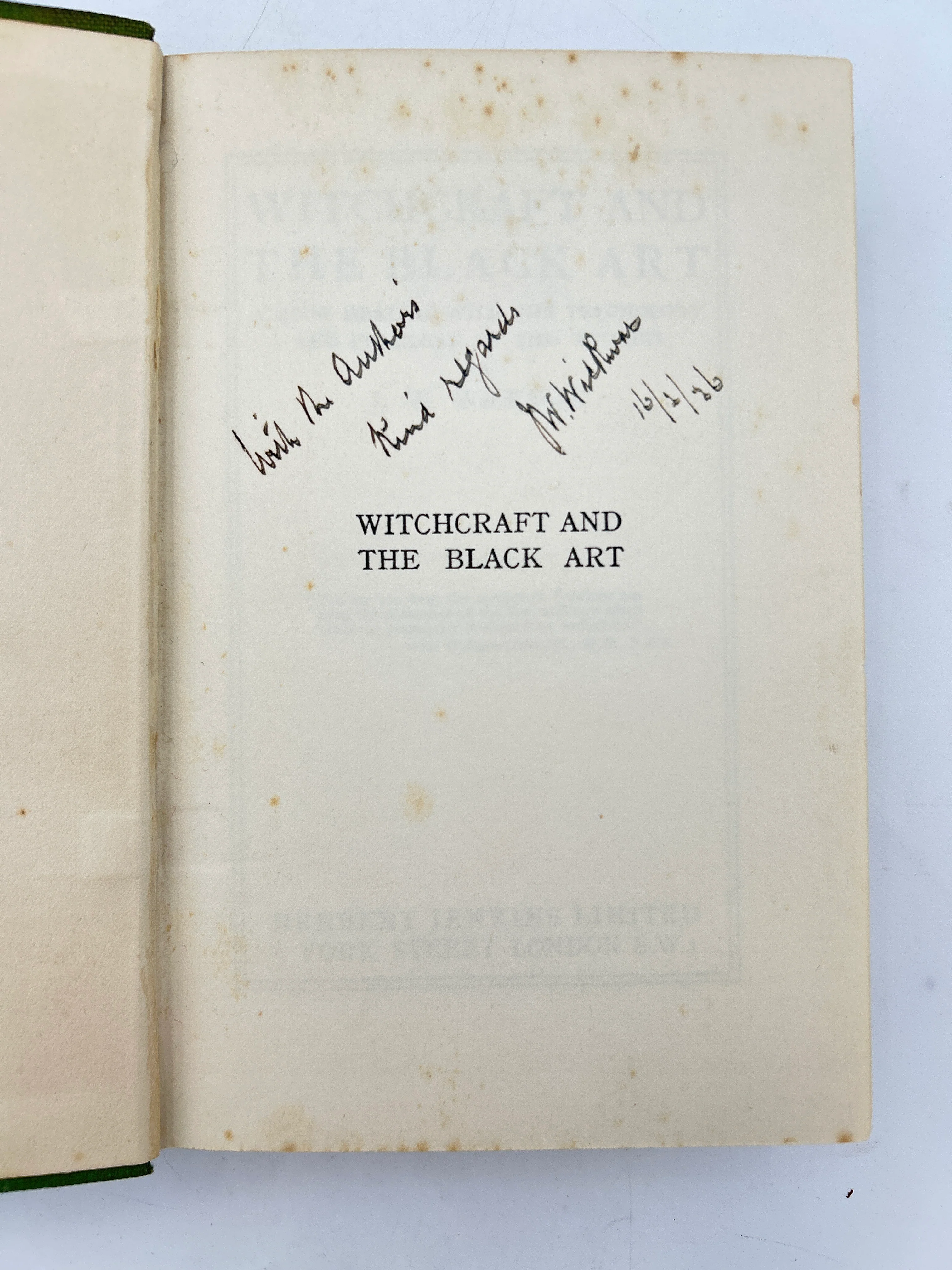 Witchcraft and the Black Art: A Book Dealing with the Psychology and Folklore of the Witches - Image 3